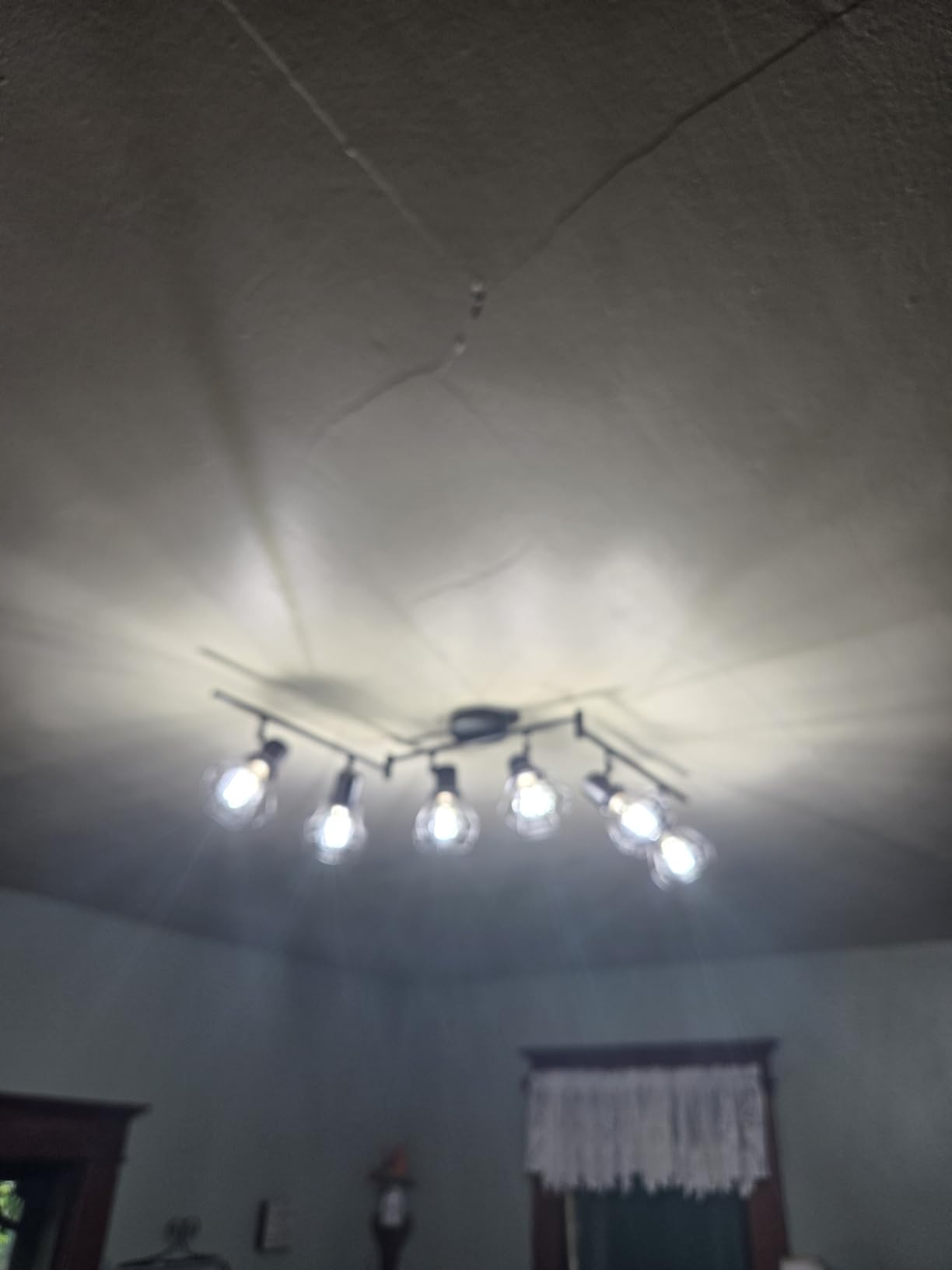 HiBay 6-Light Track Lighting, Directional Rotatable Ceiling Light Fixture | Black Farmhouse Track Spotlight for Kitchen, Bedroom, Living Room, E26 Base (Bulbs Not Included) customer photo 2