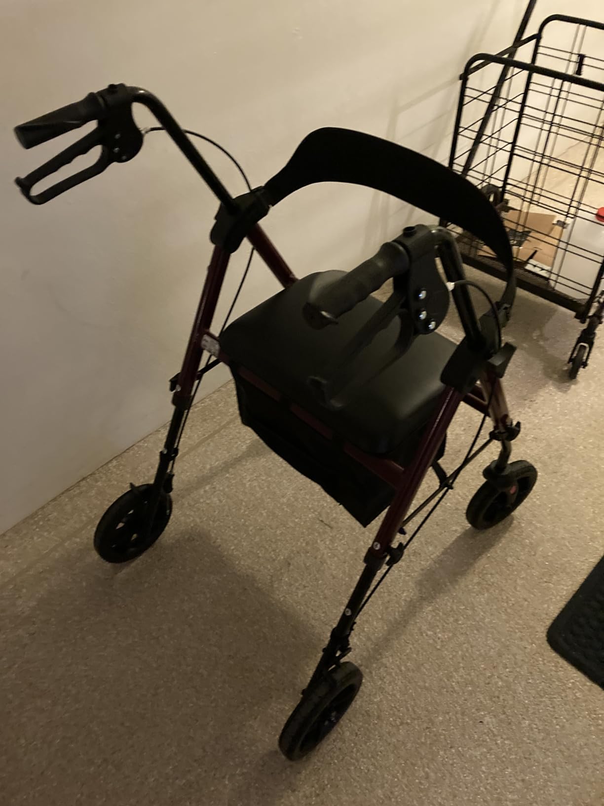 HOMLAND Foldable Rollator Walkers for Seniors with Seat, 17 lb Lightweight customer photo 2