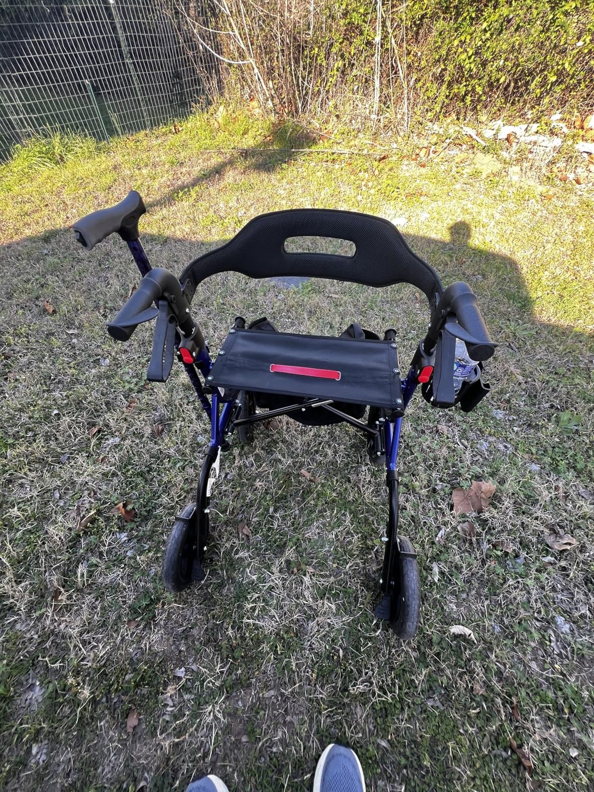 MAXWALK Foldable Rollator Walker for Seniors with Seat, 10