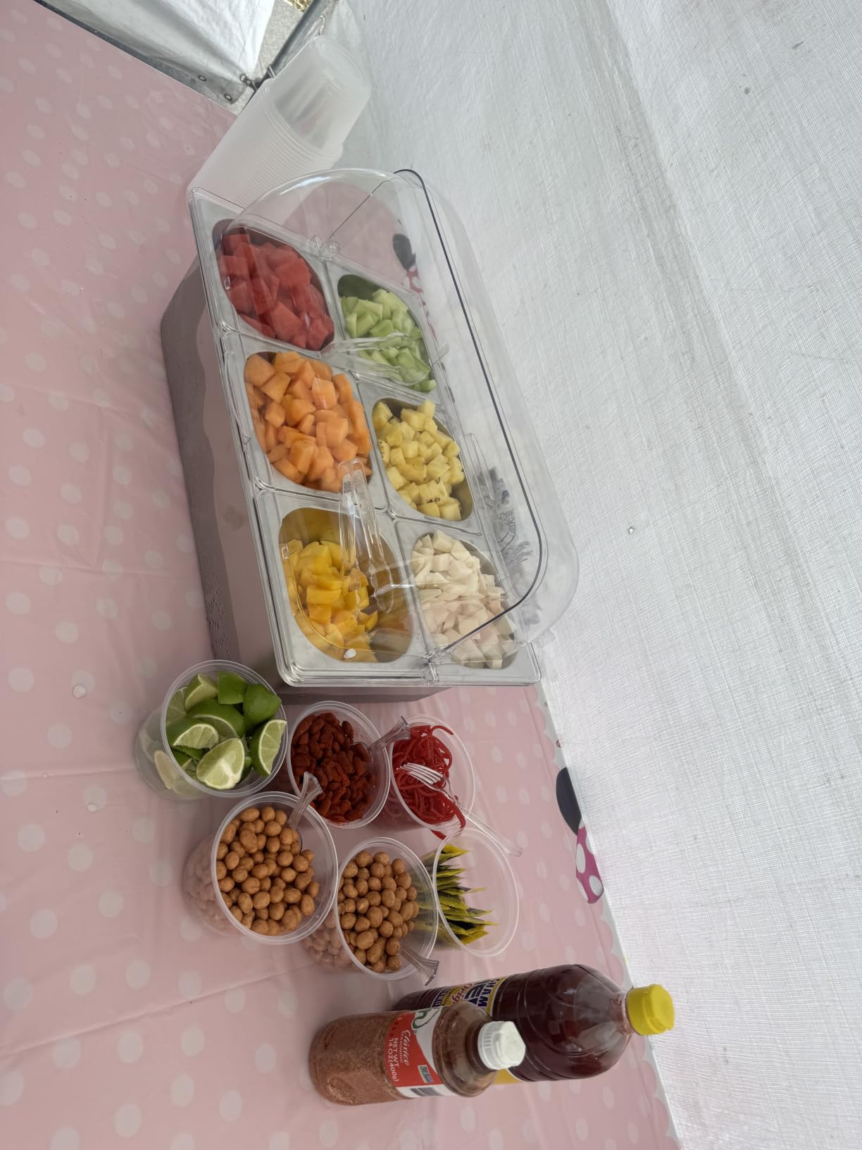 Countertop Ice Food Serving Display Tray, 6-Pan Cold Condiment Station customer photo 2