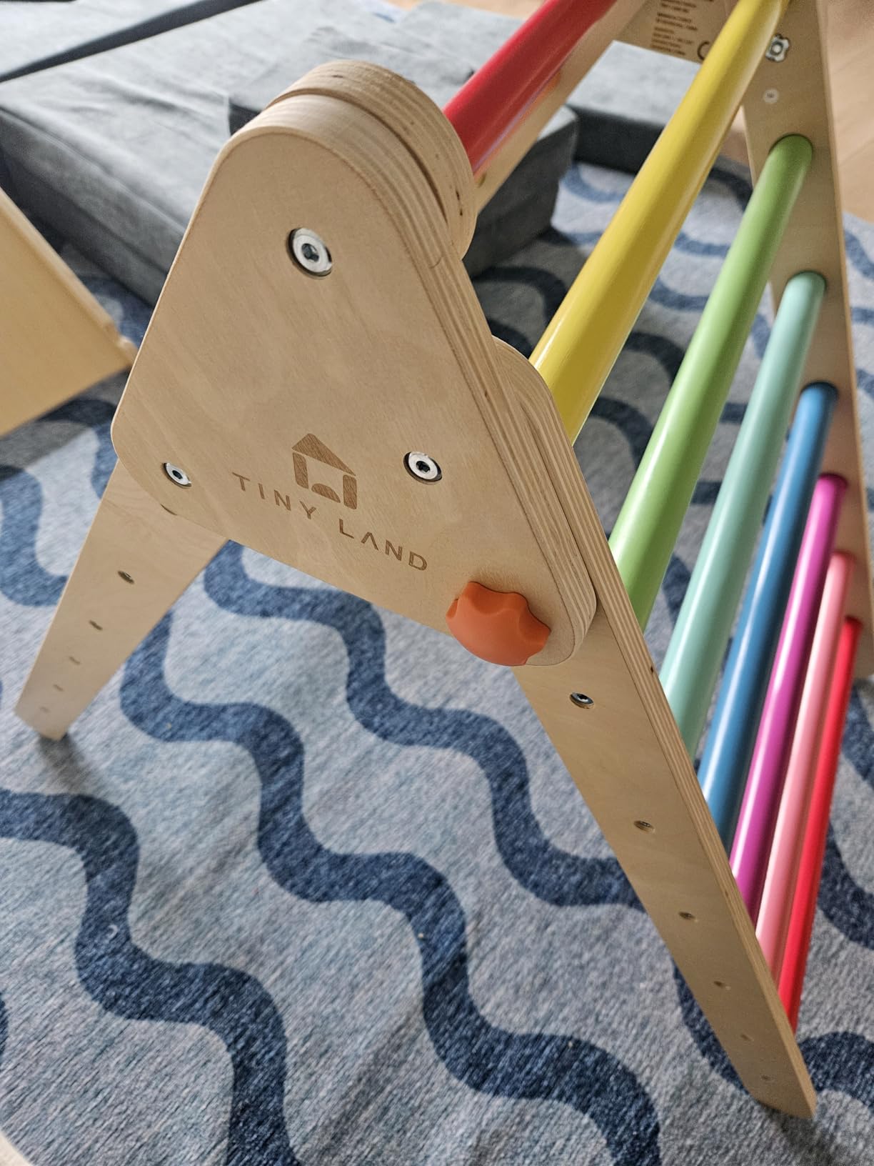 Tiny Land Pikler Triangle Set, 7-in-1 Foldable Climbing Toys Set for Kids customer photo 2