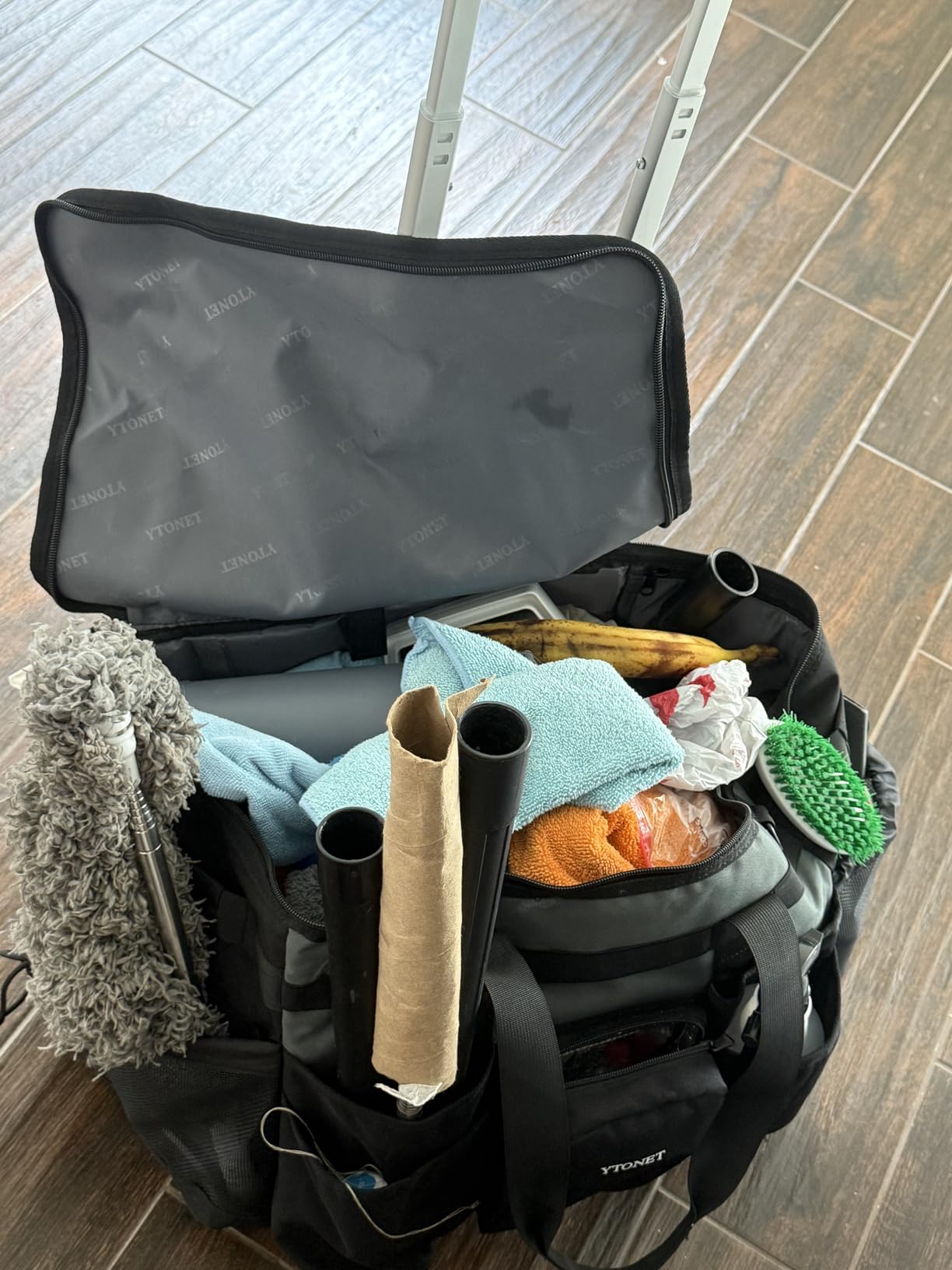Ytonet Cleaning Caddy with Wheels, Extra Large Rolling Cleaning Caddy Bag customer photo 1
