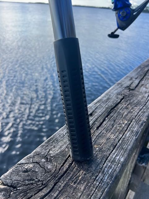 Heavy Duty Extra Large Aluminum Landing Net - Telescoping Handle (67-100in), 20in Net Opening for Saltwater Fishing customer photo 1