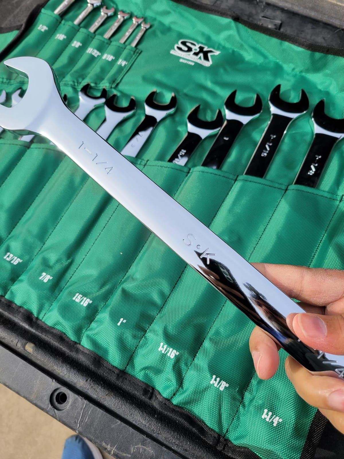 SK Combination Wrench Set, Metric 6 to 32mm, SAE 1/4