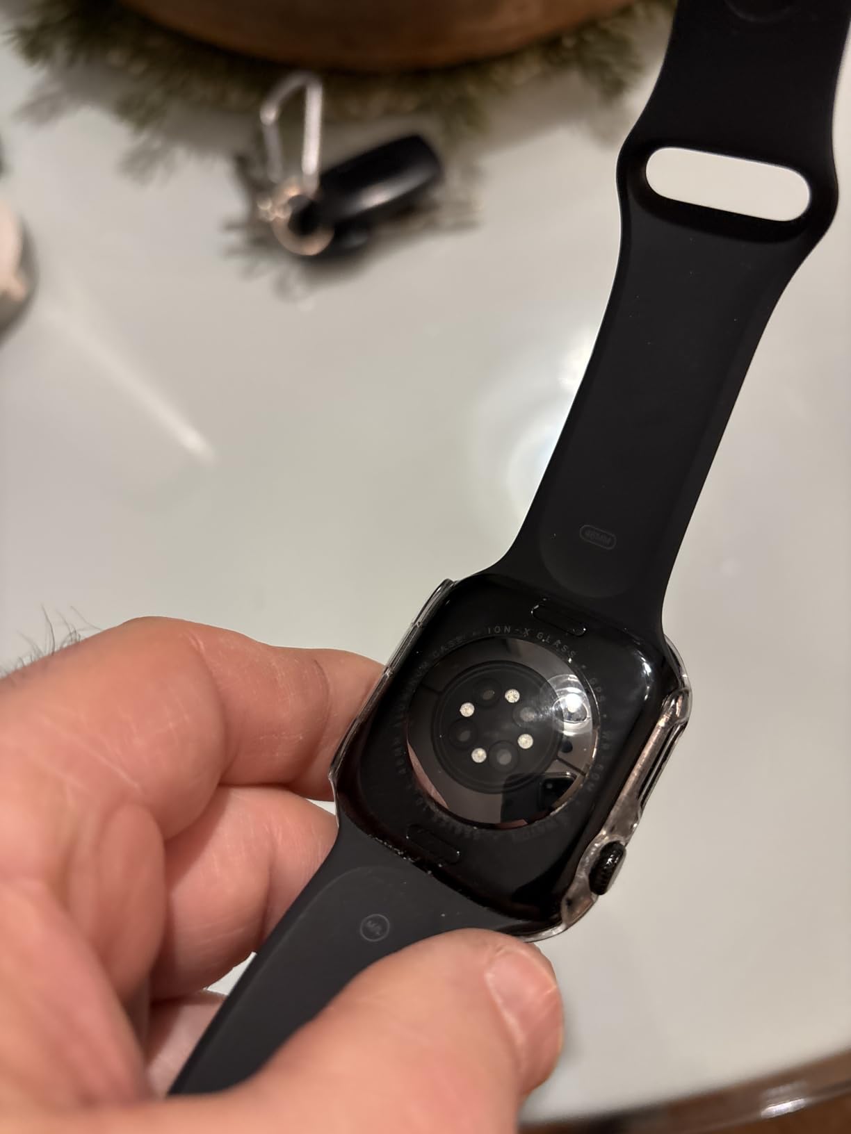 Apple Watch Series 10 [GPS 42mm case] Smartwatch with Jet Black Aluminum Case with Black Sport Band - S/M. Fitness Tracker, ECG App, Always-On Retina Display, Water Resistant customer photo 1