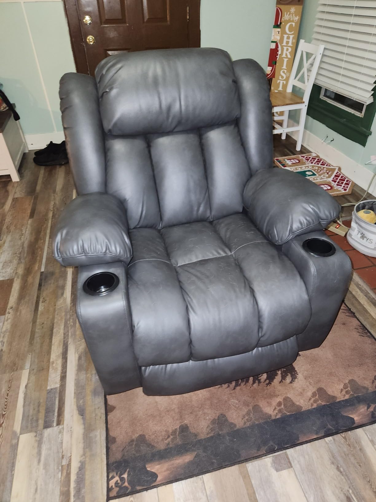 Dual Motor Infinite Position Lay Flat Power Lift Recliner Chair for Elderly customer photo 1