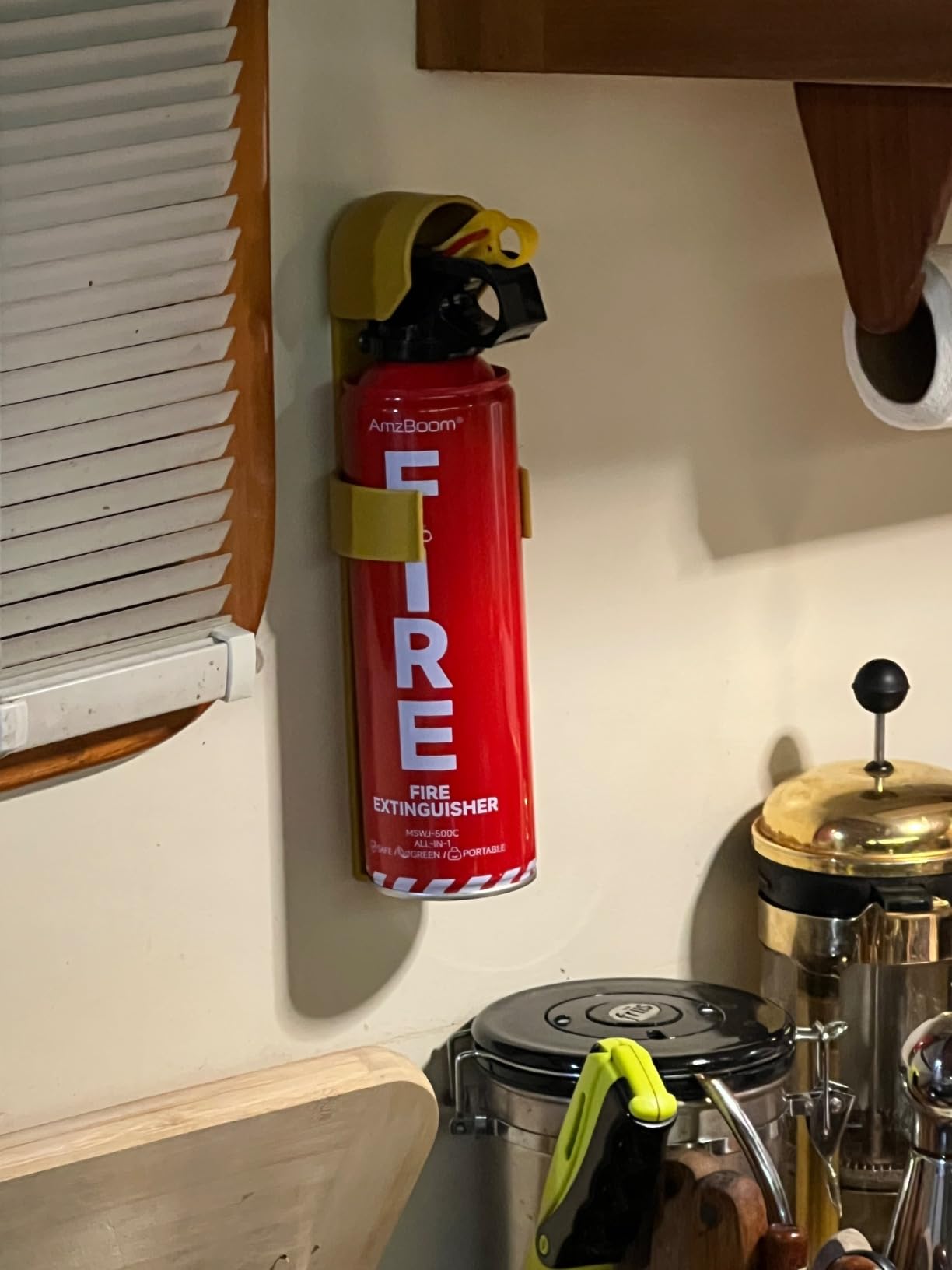 AmzBoom Fire Extinguisher for Home, Car, Kitchen, and Boat 3-Pack, Portable Extinguishing Aerosol Spray Compact A, B, C, K - Includes Mounting Brackets for Easy Access customer photo 2