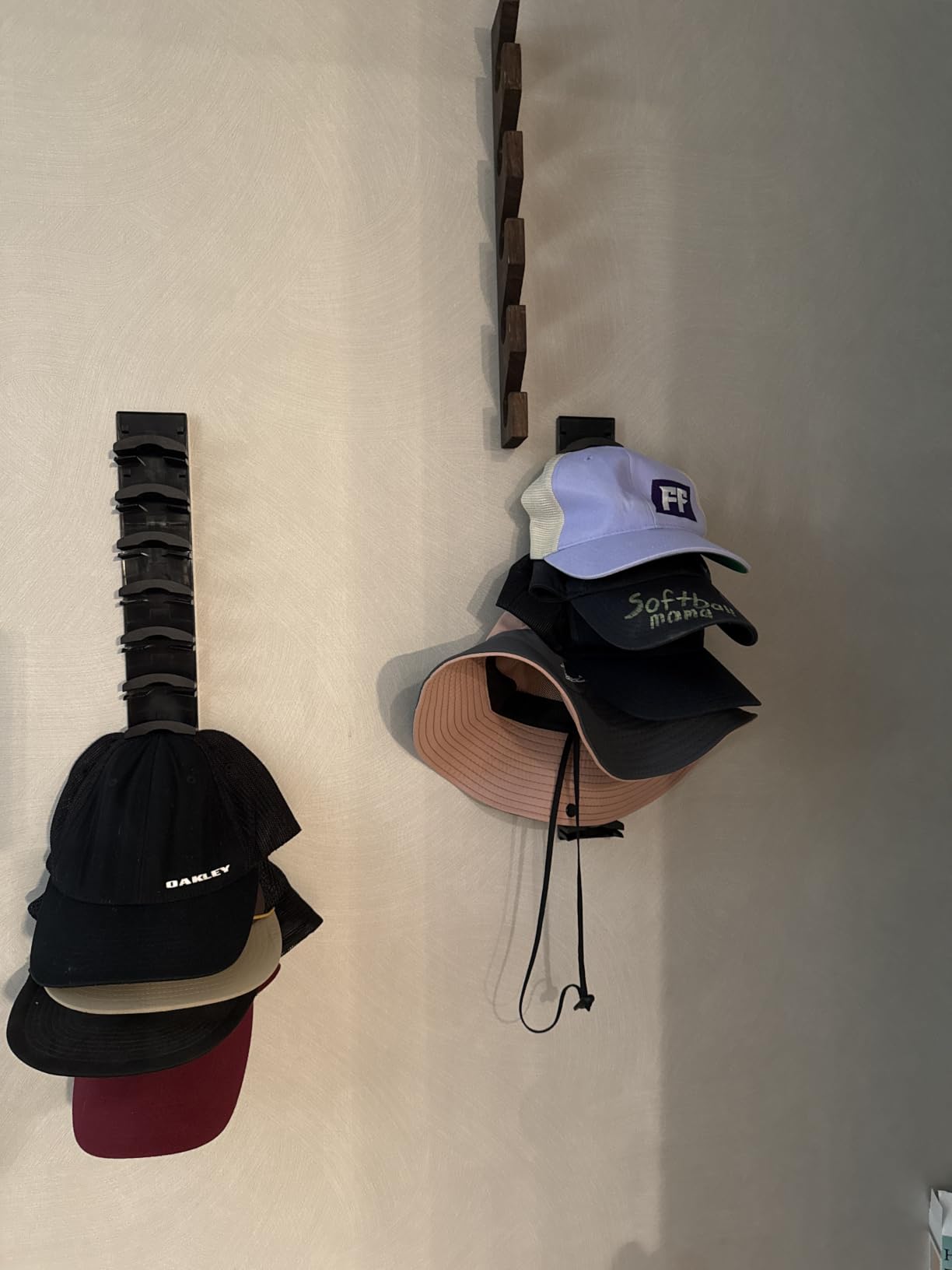 Hat Organizer for Baseball Cap 2Pack, Hold up to 20 Hat Adhensive for Wall customer photo 1