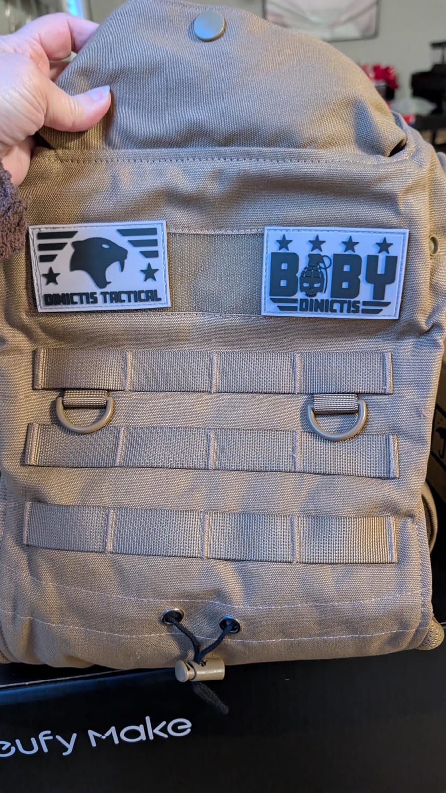 Ergonomic Lumbar Support Baby Carrier for Dad - Coyote Brown customer photo 1