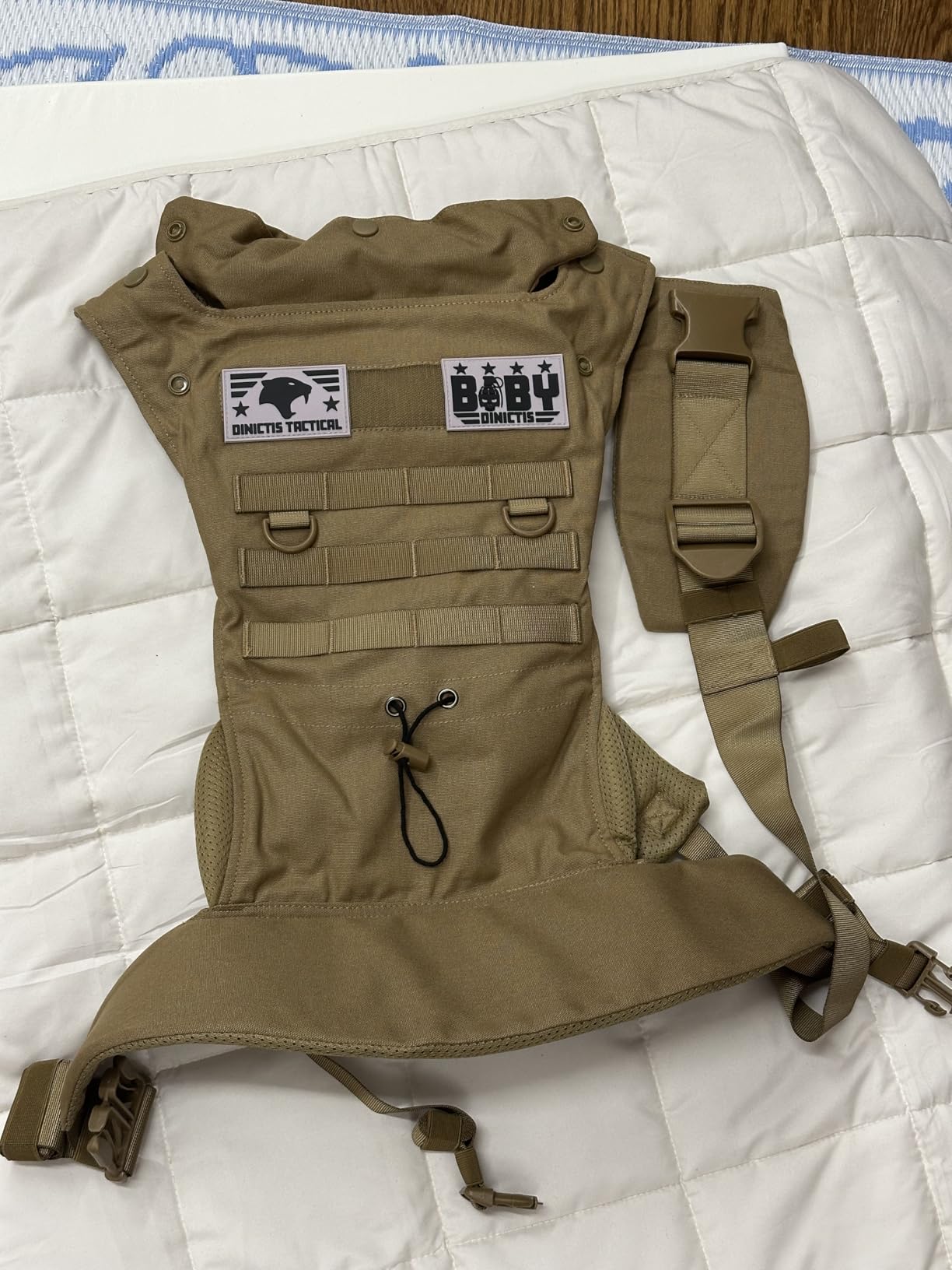 Ergonomic Lumbar Support Baby Carrier for Dad - Coyote Brown customer photo 2