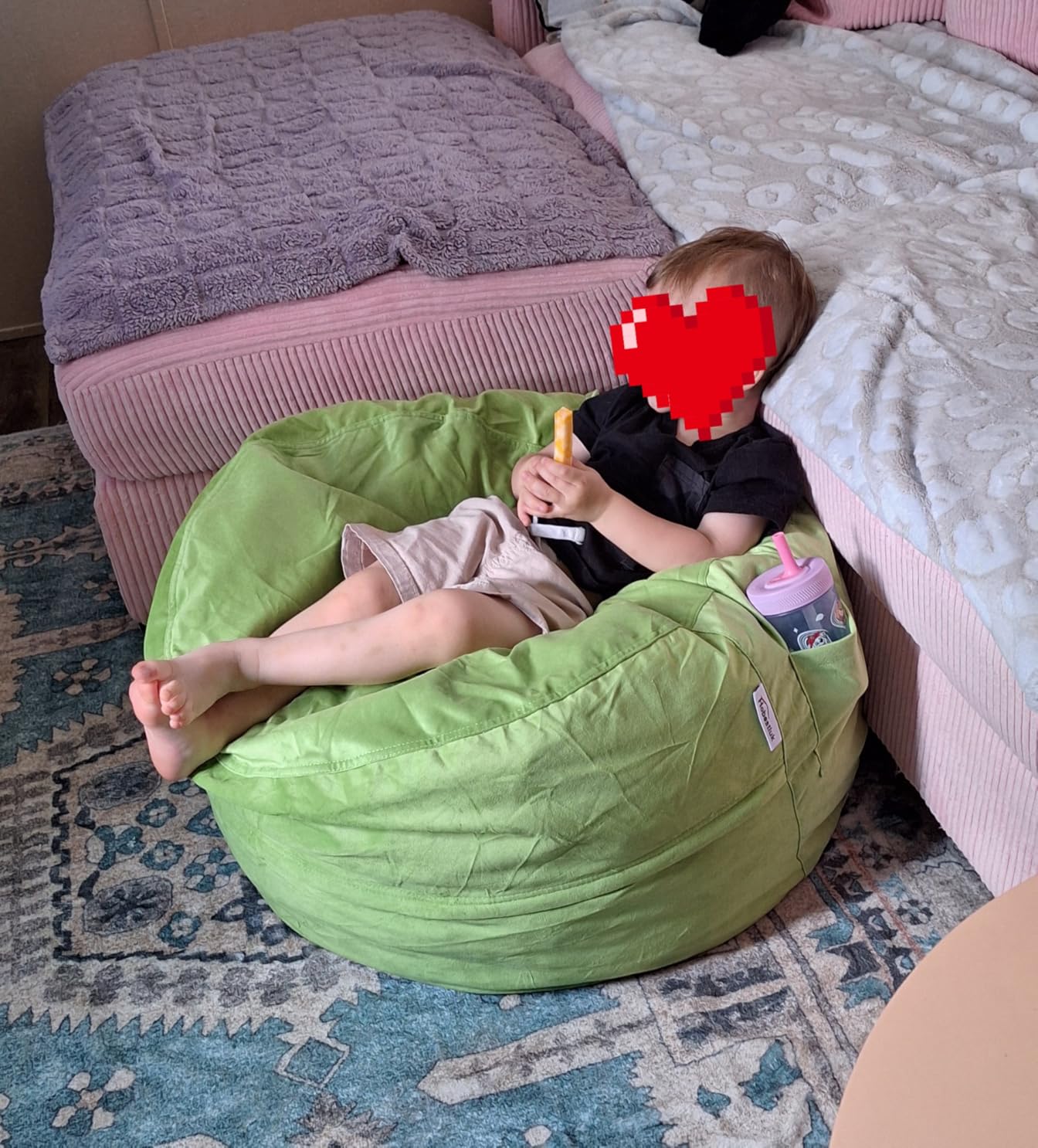 Hobestluk Adults Bean Bag Chair 5FT Big BeanBag Chair Giant Large Oversized customer photo 1