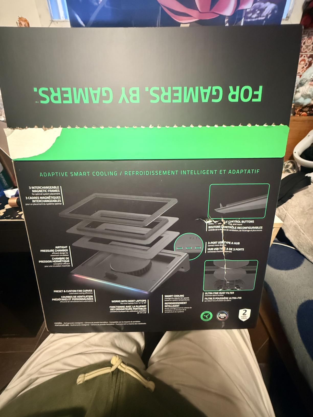 Razer Laptop Cooling Pad Adaptive Smart, Intelligent Fan Control customer photo 1