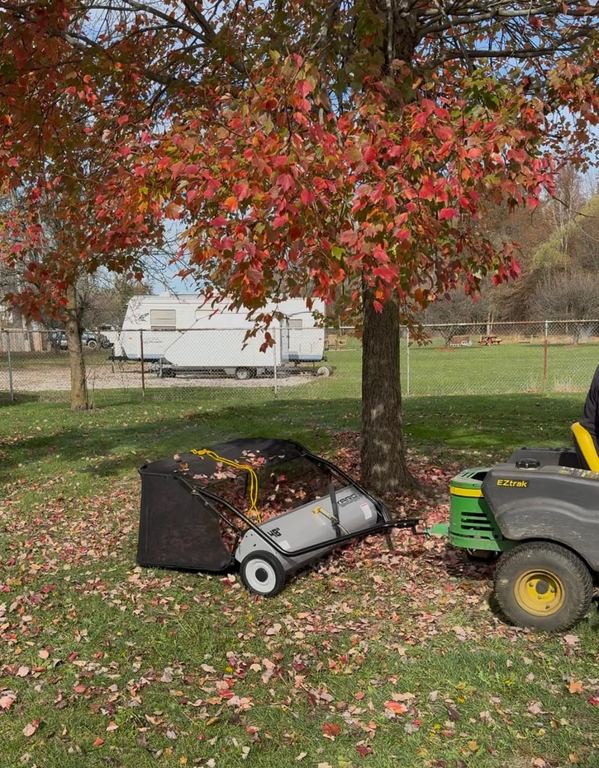 Yard Commander - 48-Inch Tow-Behind Lawn Sweeper, 10