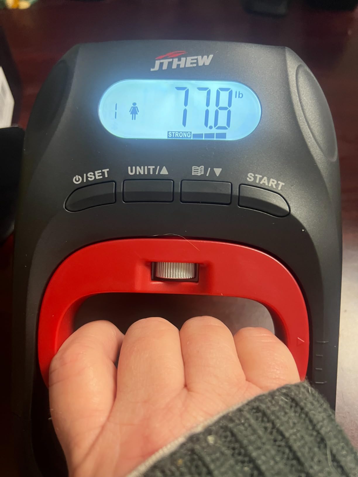 Grip Strength Tester Trainer - Electronic Hand Dynamometer of 400lbs/180kg & Grip strengthener with Adjustable Resistance for Sport customer photo 1
