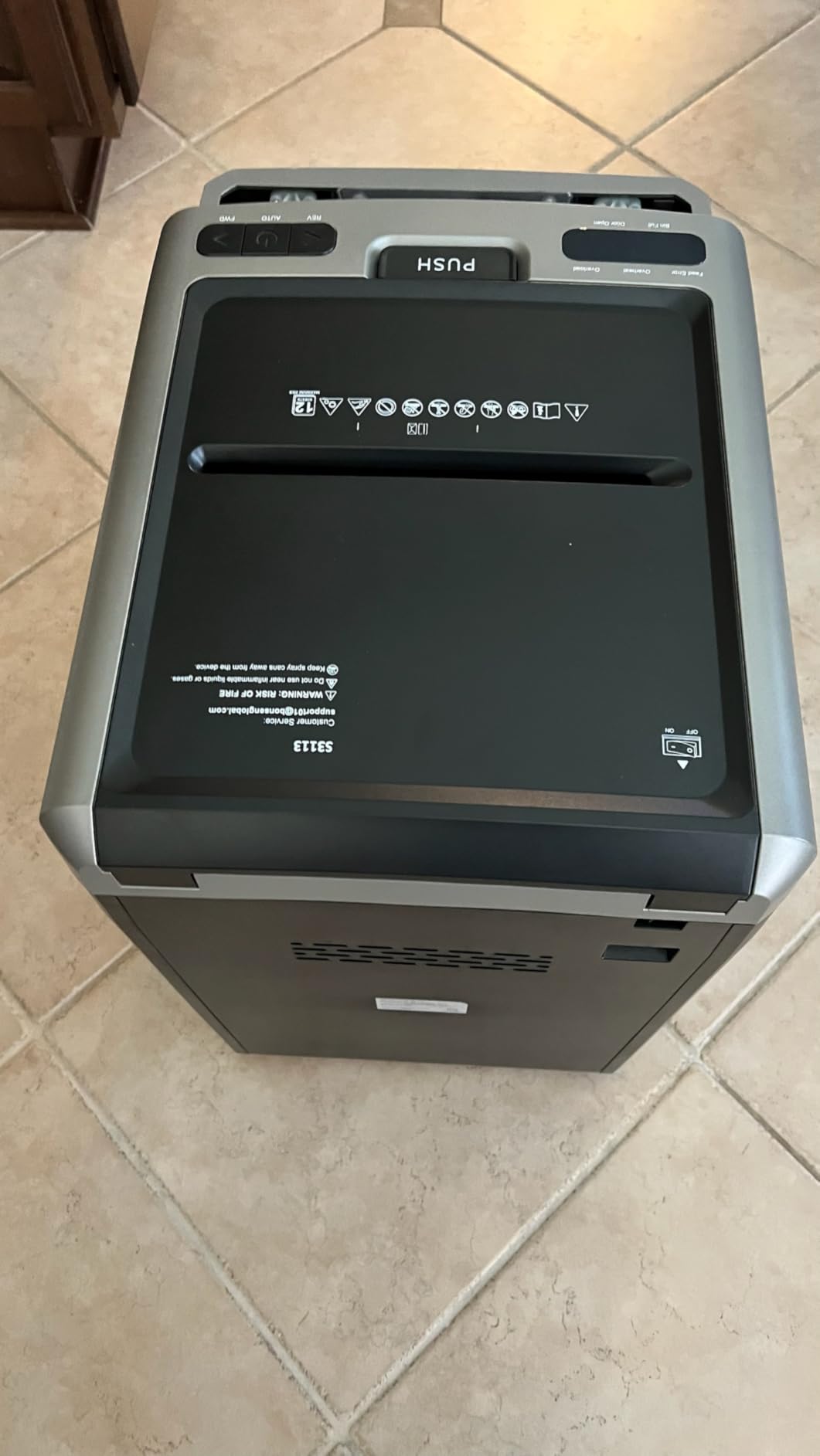 BONSEN 300-Sheet Auto Feed Micro Cut Heavy Duty Paper Shredder for Office | 60-Min Run, P-4 High Security, 2-in-1 Mode with Anti-Jam System, 58dB Ultra-quiet, 8.1-Gal Bin with Casters S3113 customer photo 2