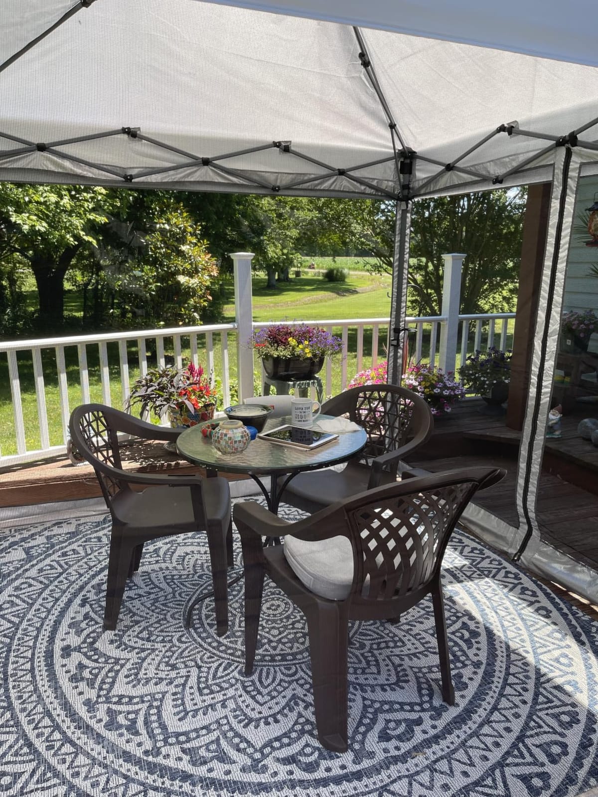 VIVOHOME 8x8ft Outdoor Screen Tent with Mosquito Netting customer photo 1