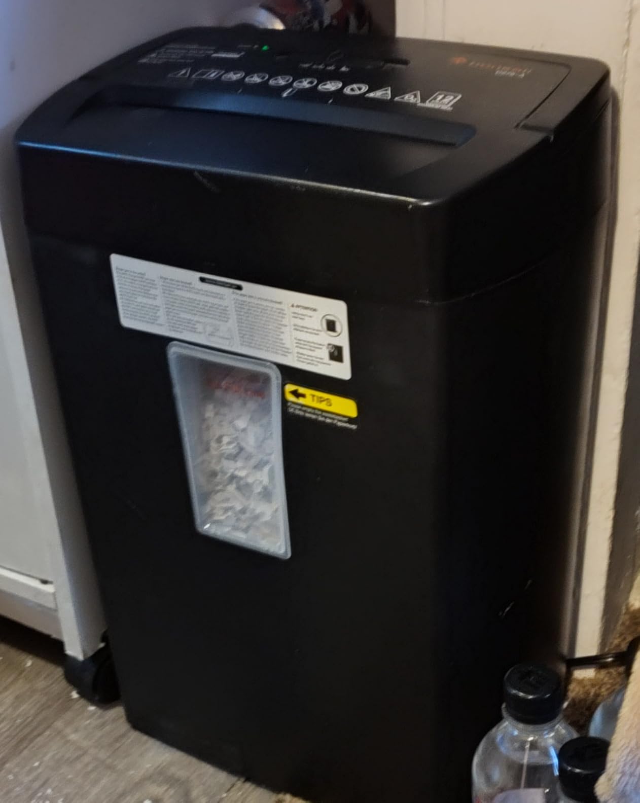 Bonsaii Micro Cut Paper Shredder, 10-Sheet, Home Office, 5.5-Gallon bin | P-4 Security Level,Shreds Credit Cards, Staples and Paper Clips, 5-minute Run Time, Small Shredder for Home Office, C275-B customer photo 1