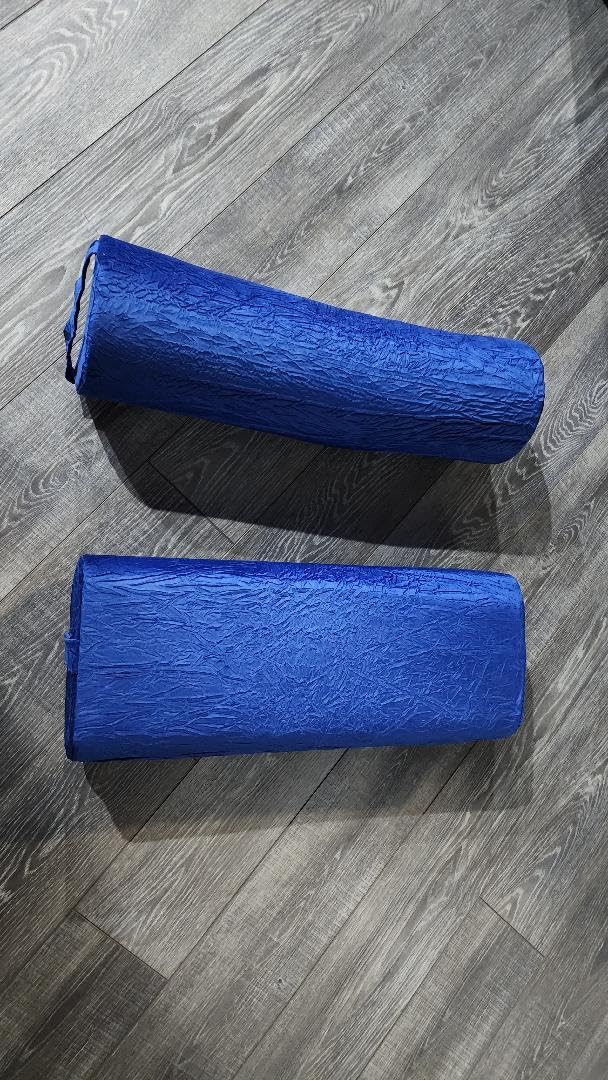 MABOZOO Yoga Bolster Set, Velvet Cover High Density Foam Pillows for Restorative Yoga and Meditation customer photo 1