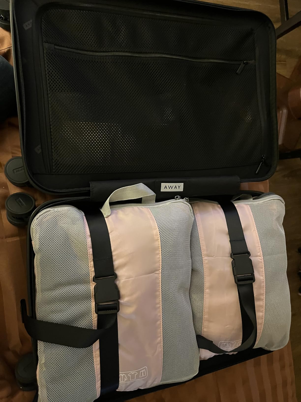 Away The Carry-On Luggage, 22-inch Lightweight Hardside Spinner Suitcase | Durable & Lightweight, Premium 360 degree Spinner Wheels, Interior Compression System, TSA-Approved Lock, Sea Green customer photo 1