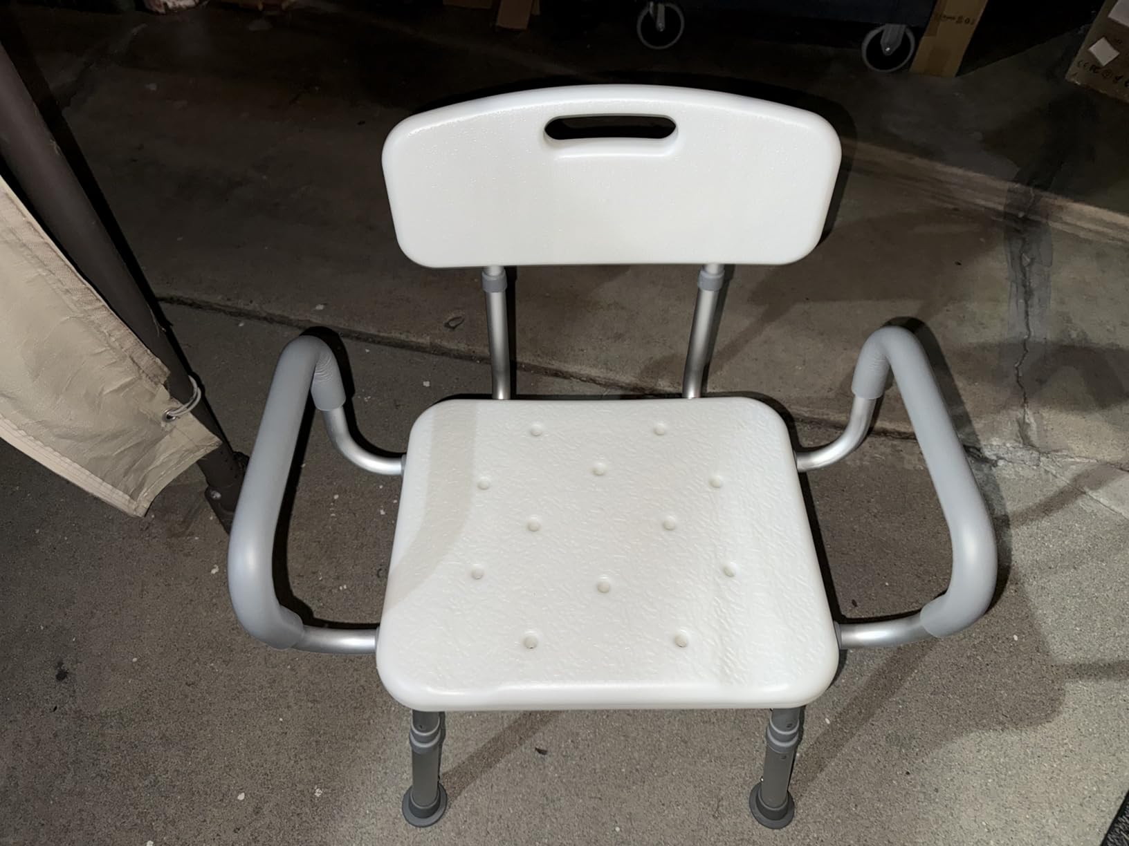 soundfuse Shower Chair for Inside Shower with Arms and Back, Aluminum Frame customer photo 2