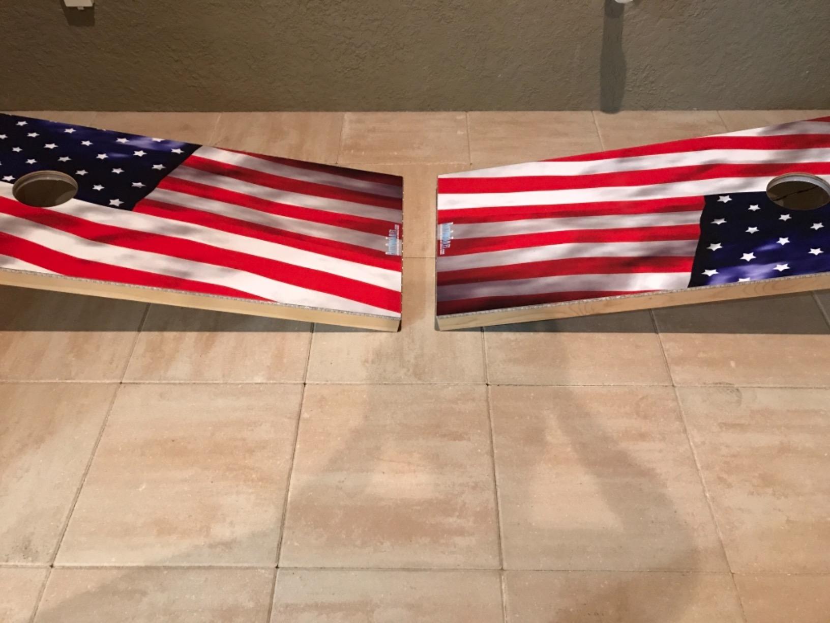 PartyToss Cornhole Boards/Bean Bag Toss Game Set w/Optional LED Lights & Graphics - Choose Your Model customer photo 2