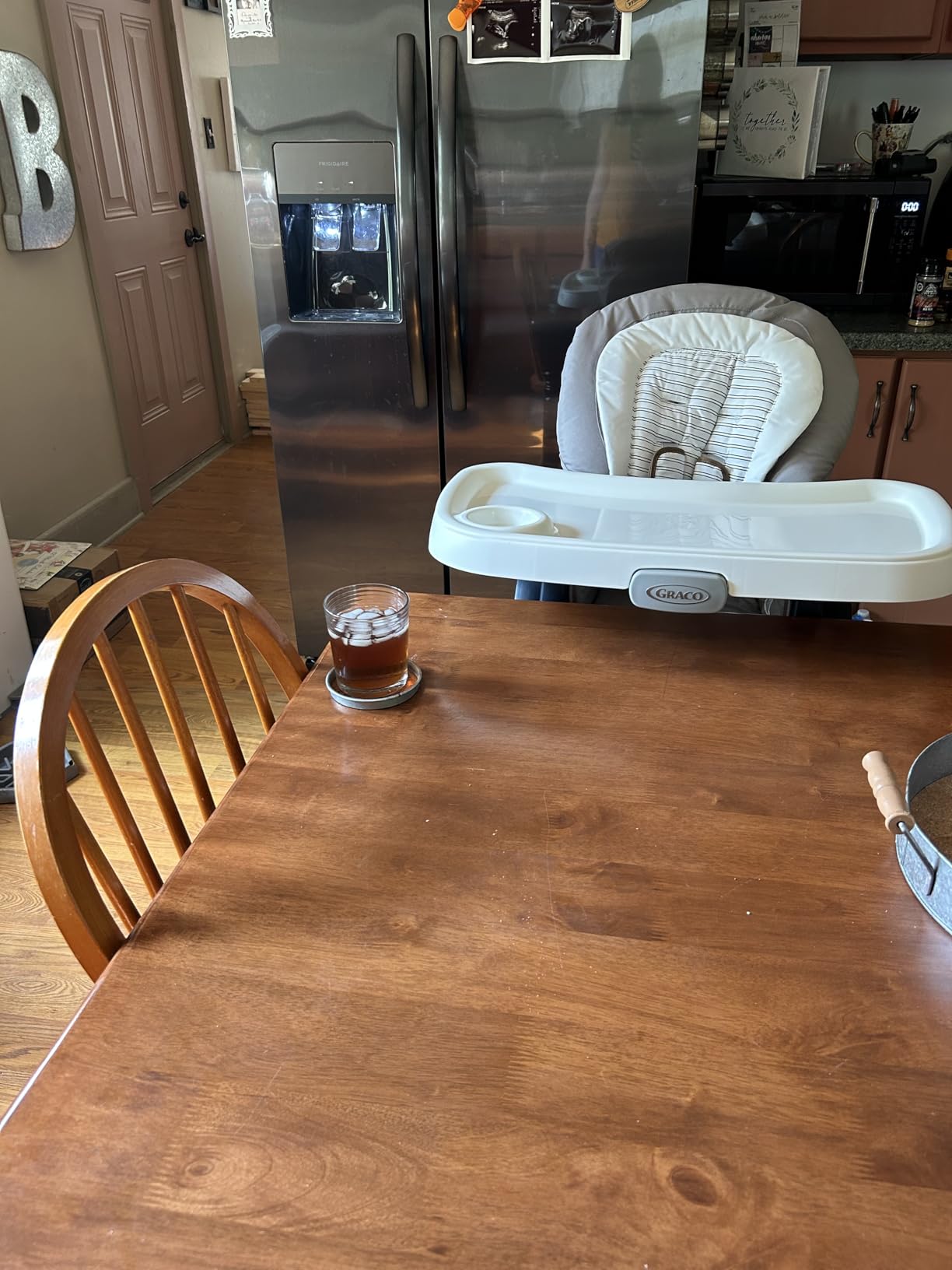 Graco DuoDiner DLX 6-in-1 Convertible High Chair, Infant to Toddler Booster & Youth Stool, Adjustable Height & Recline, Easy Clean Tray Insert, Arlo customer photo 2