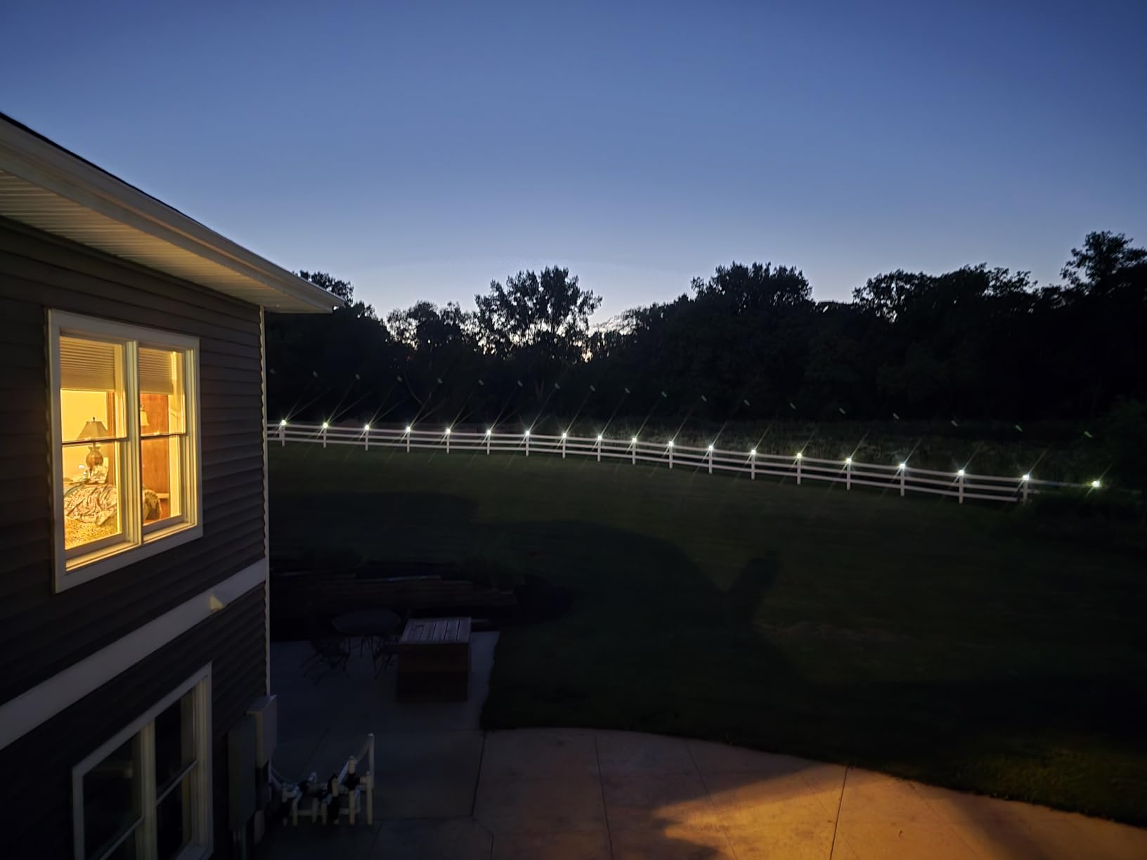 NIORSUN Solar Post Cap Lights,4x4 Post Solar Light Cool White,White 12 Pack customer photo 2
