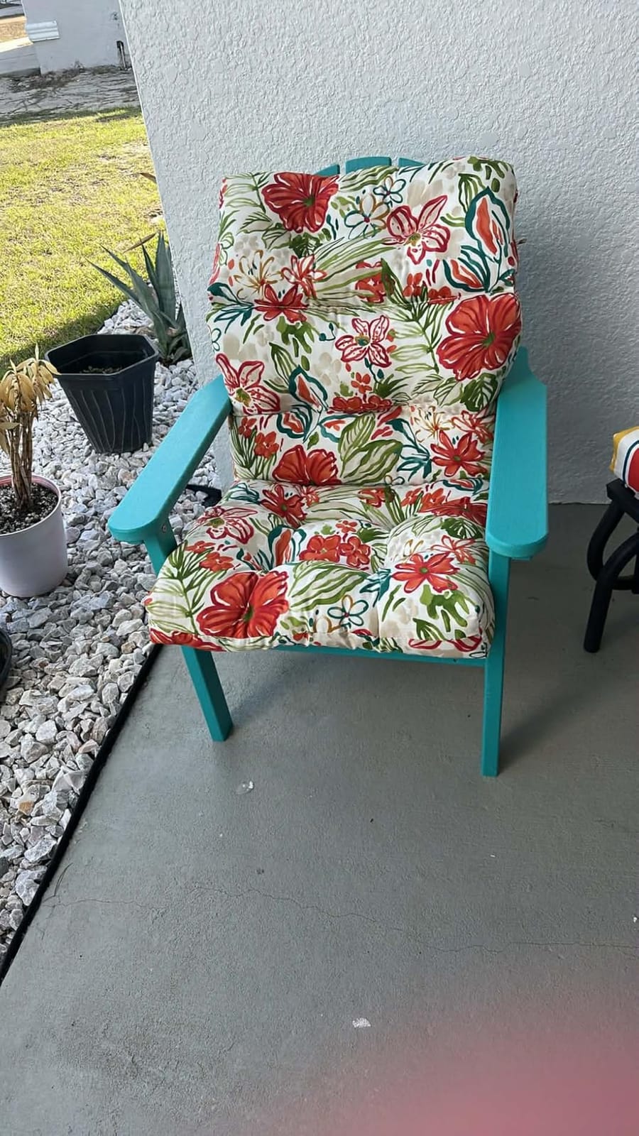 Stackable Adirondack Chair, HDPE Outdoor Chair Set of 2, Teak | Compact All-Weather, Ergonomic comfort Dining Chair, 25°Curved Straight Backrest, Quick Assembly, Maintenance-Free, 380LB customer photo 1