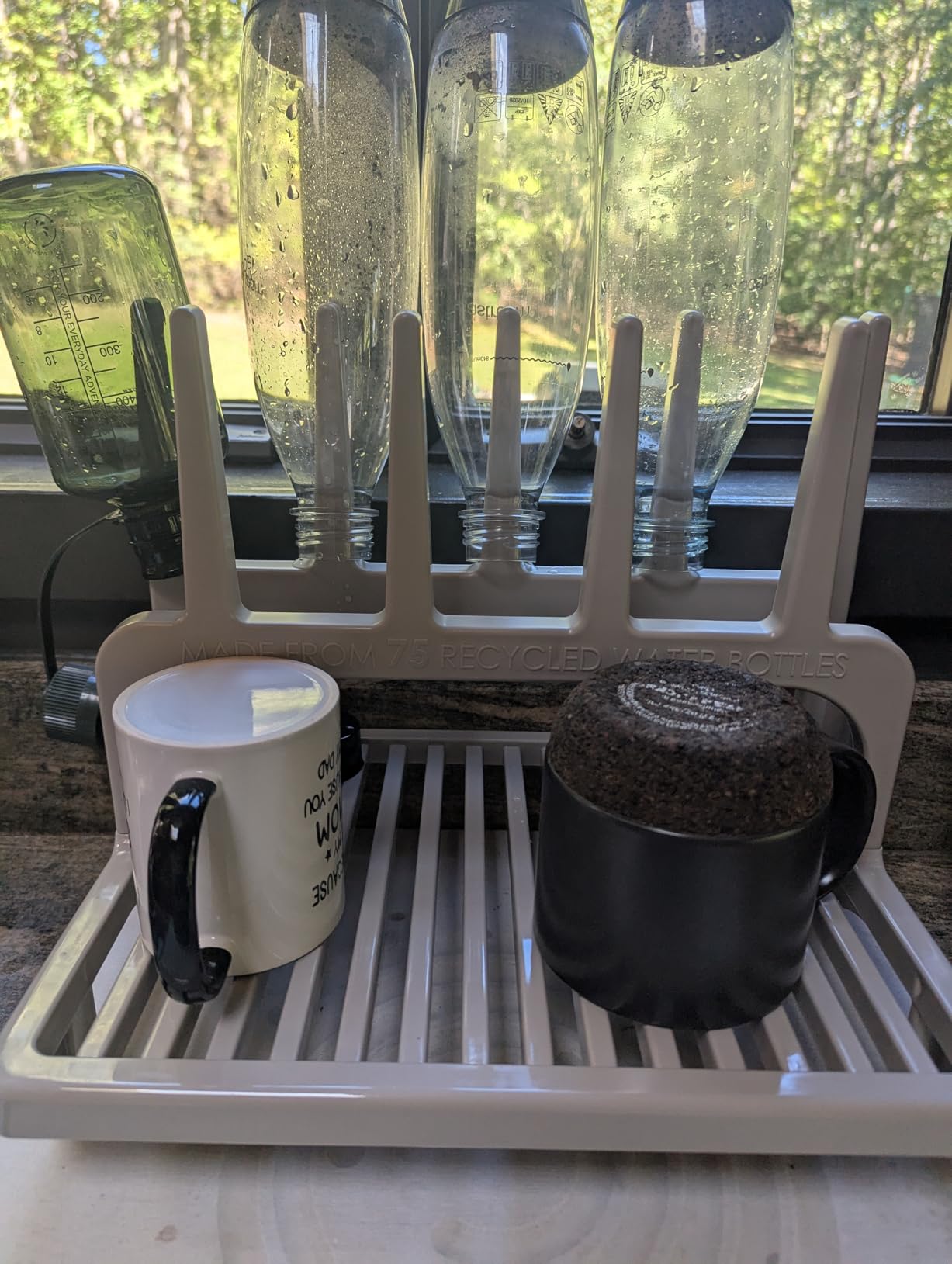 PopYum Gray Space Saving Drying Rack from 100% Recycled Bottles customer photo 2