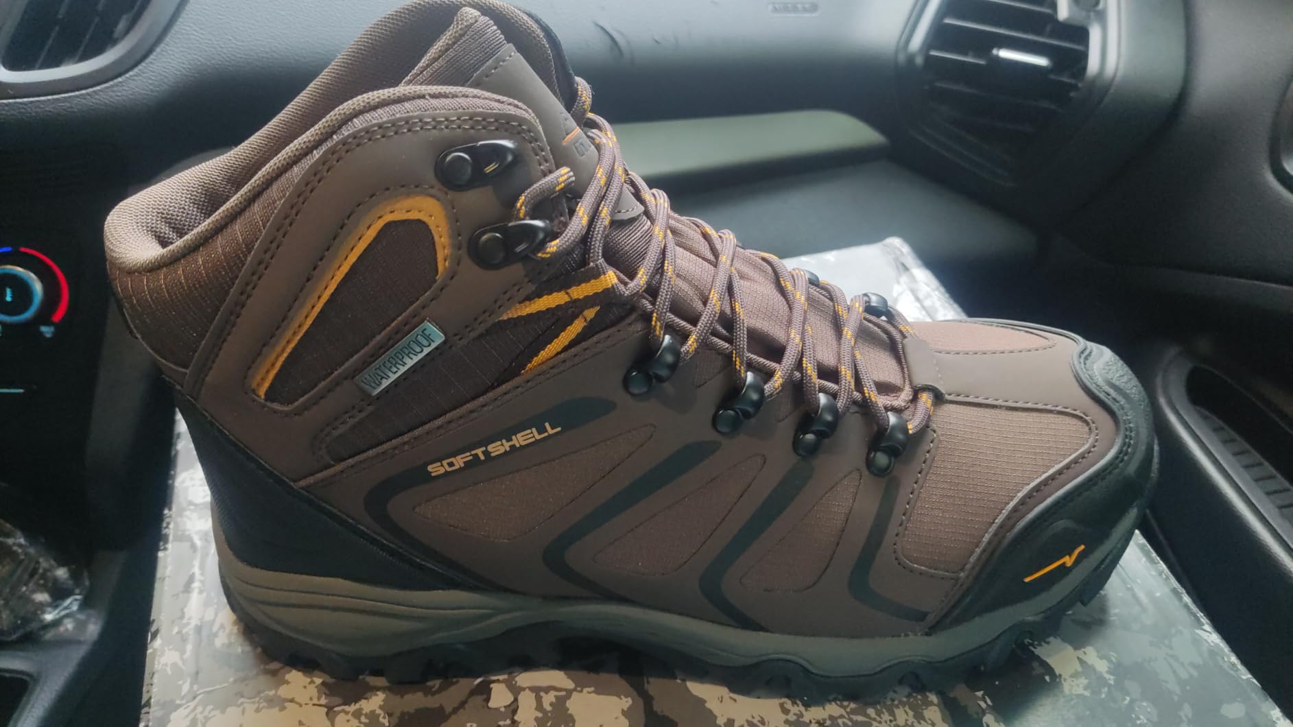NORTIV 8 Waterproof Steel Toe Work Boots for Men | ASTM Safety Construction Boots Slip-resistant Outsole Comfortable & lightweight design All-day Wear ARMADILLO-STL customer photo 2
