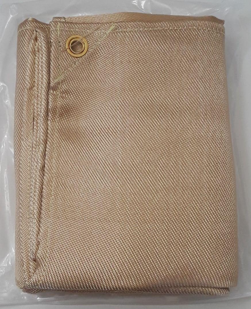 Heavy Duty Fiberglass Welding Blanket, Heat Resistant Blanket with Brass Grommets, Multi-Purpose Welding Mat for Grill, Smoker, Camping, Industrial Use (6x8 ft) customer photo 1
