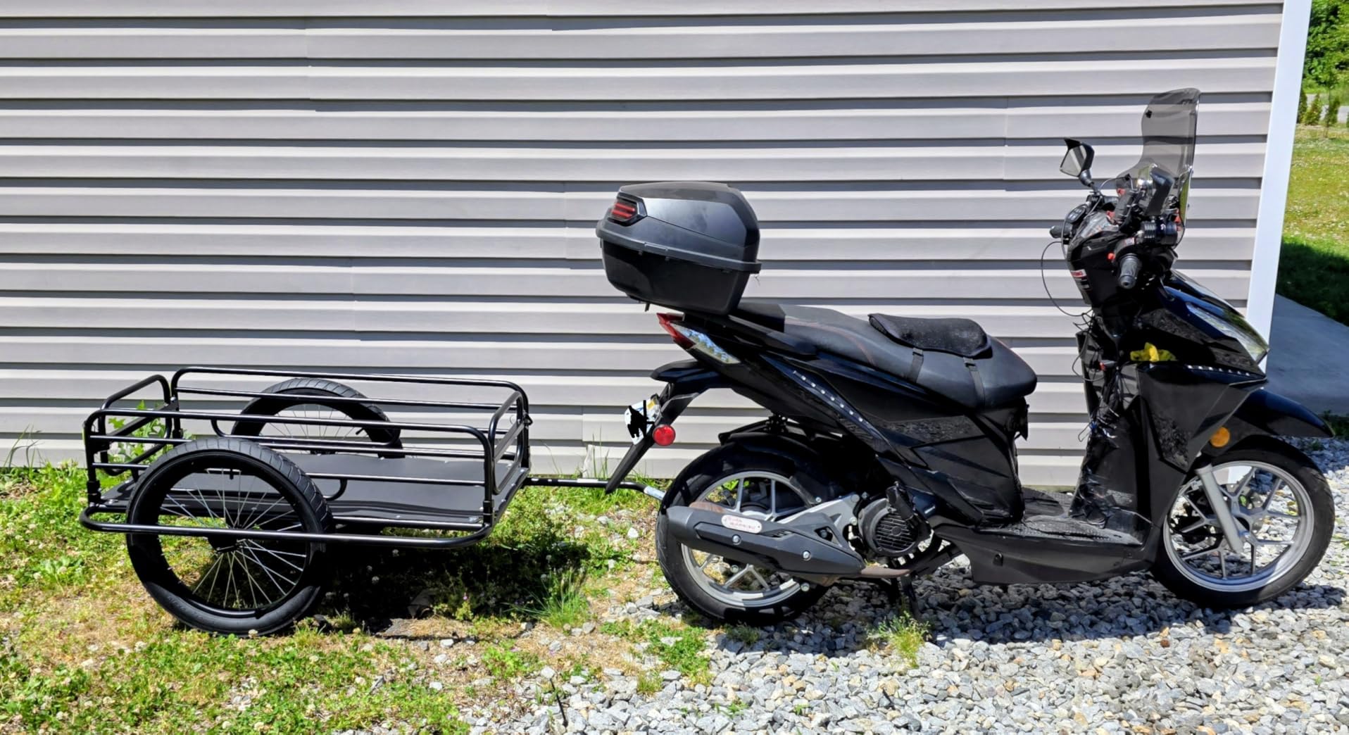 VEVOR Bike Cargo Trailer, 70/275 lbs Load Capacity with Universal Hitch customer photo 2