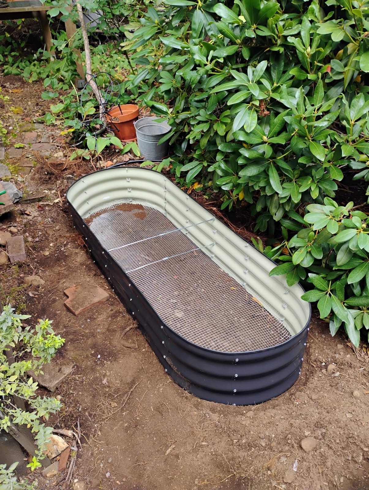 Galvanized Raised Garden Bed Outdoor- 8x2x1FT Planter Box, Gray customer photo 1