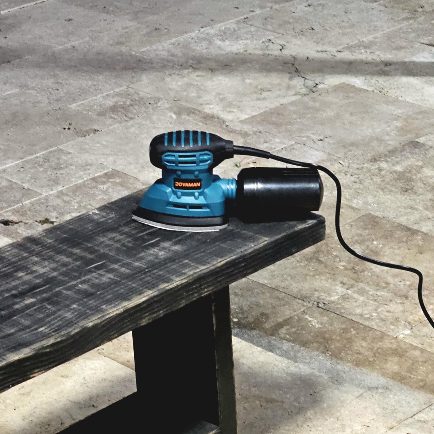 DOVAMAN 130W Detail Sander, 12000RPM Palm Sander Tool with Dust Collection System customer photo 1