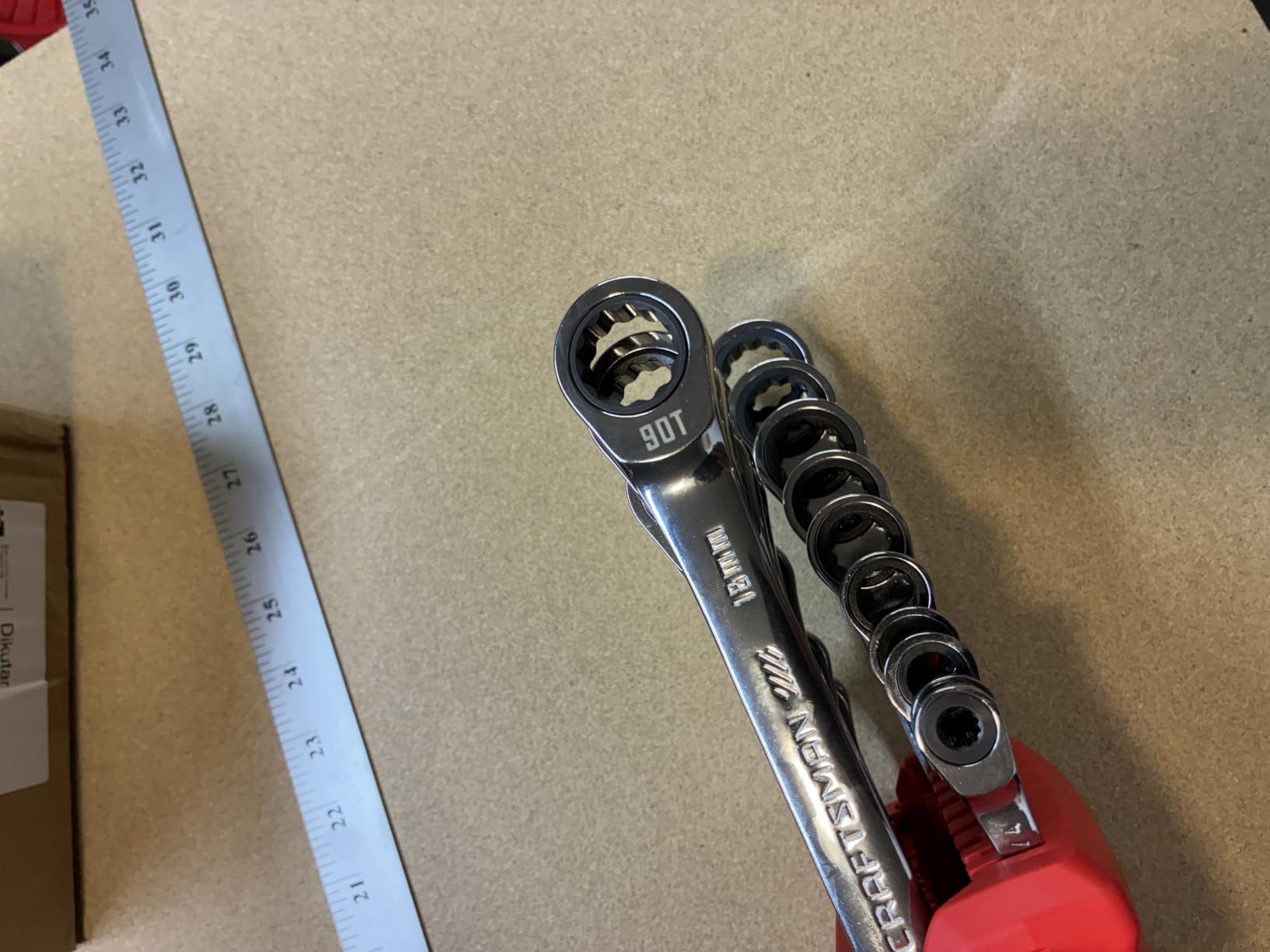 CRAFTSMAN Ratchet Wrenches Set, 20 Pc, 90 Tooth SAE/Metric Ratcheting Wrench Set with Case, 4 Degree Arc Swing (CMMT87220) customer photo 2