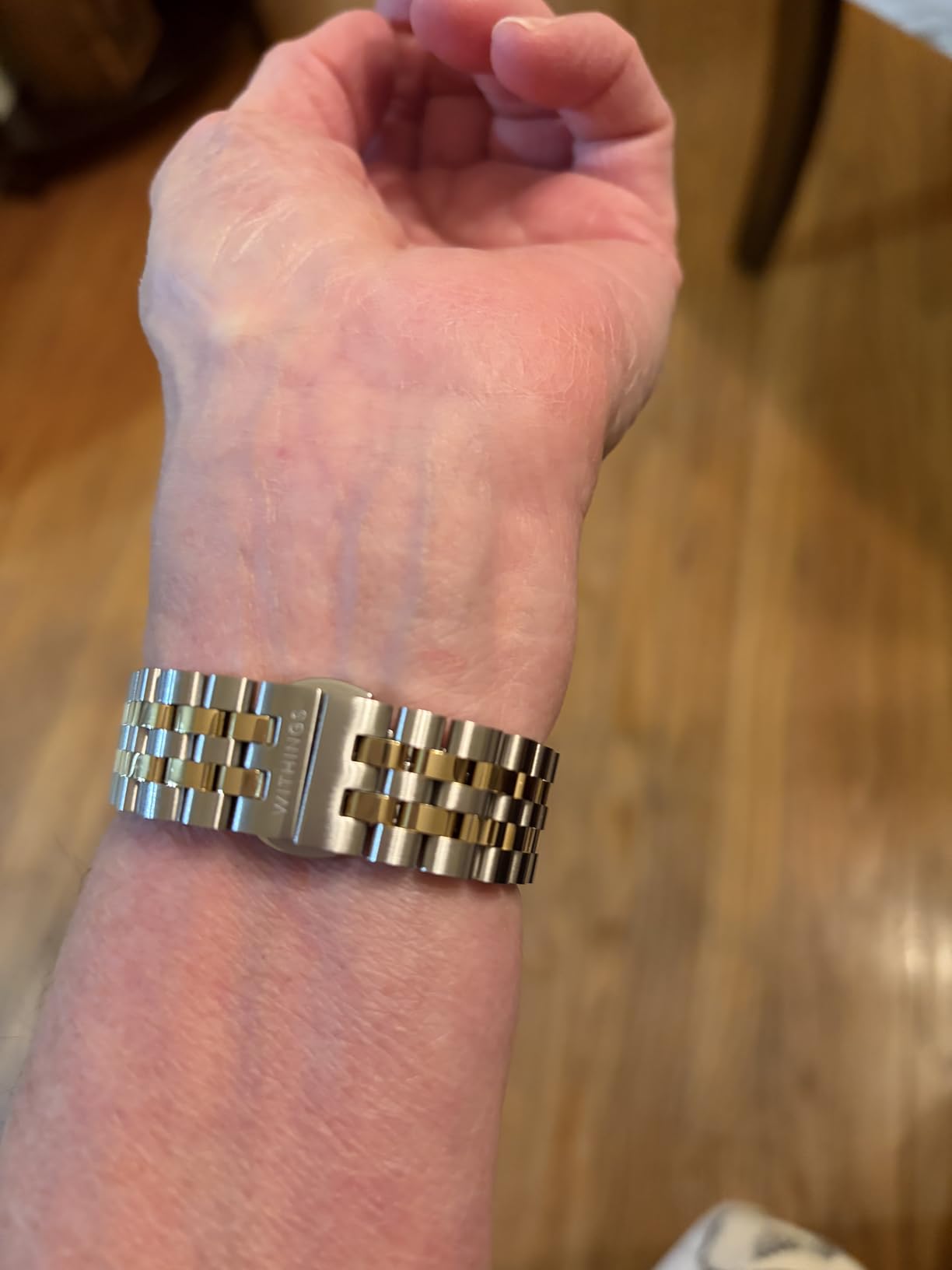 Withings Scanwatch Nova Brilliant - Hybrid Smart Watch, ECG, SPO2, Gold customer photo 1