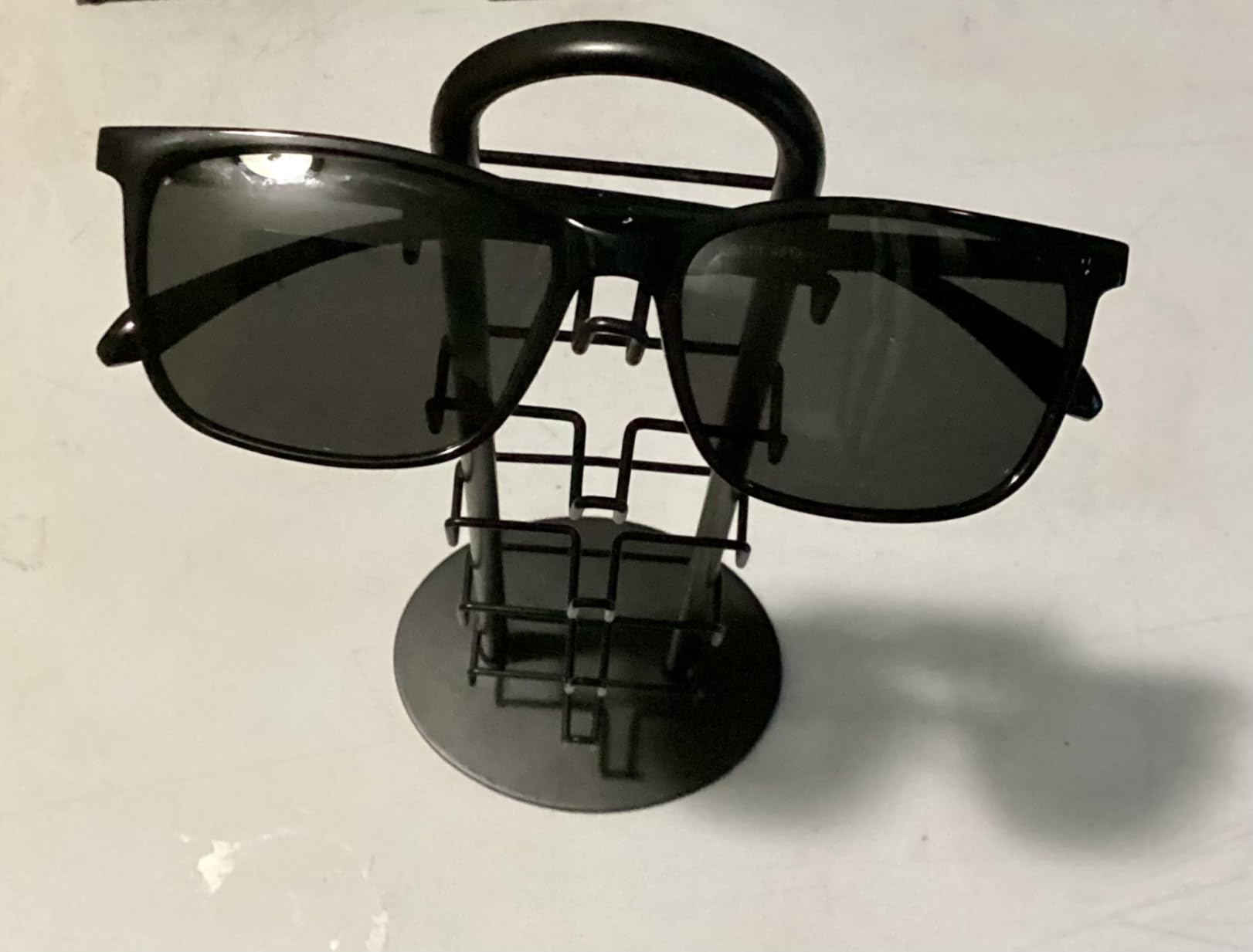Byken Sunglasses Holder Organizer, 5 Tier Eyeglass Display Storage Stand,.Metal Sunglass Tower (Black) customer photo 1