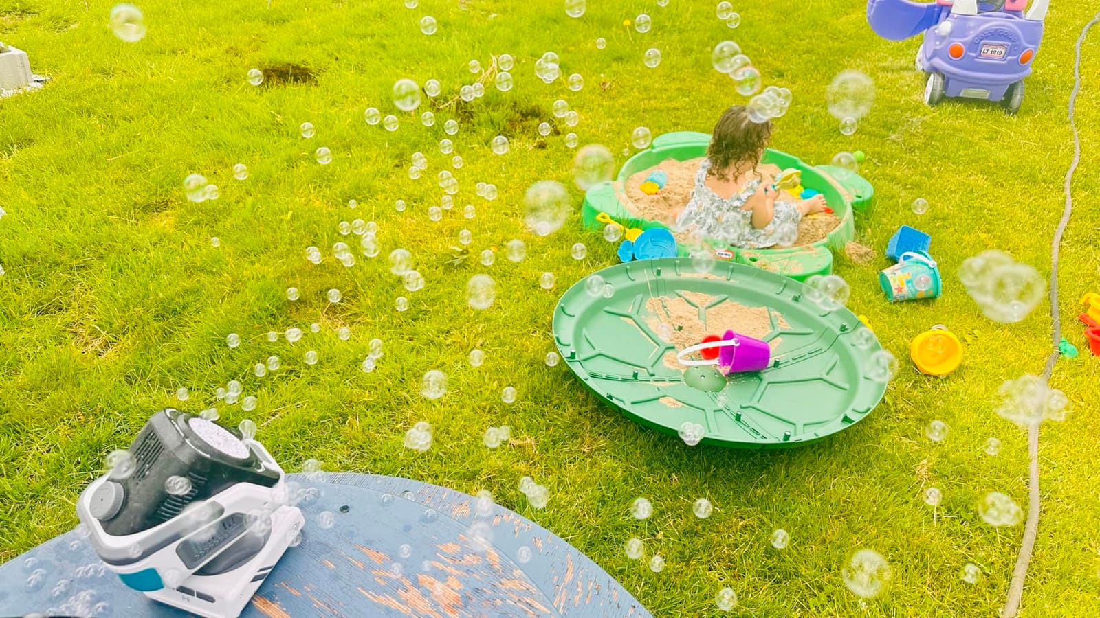 Upgraded Bubble Machine Outdoor Toys for Kids & Wedding Party customer photo 1