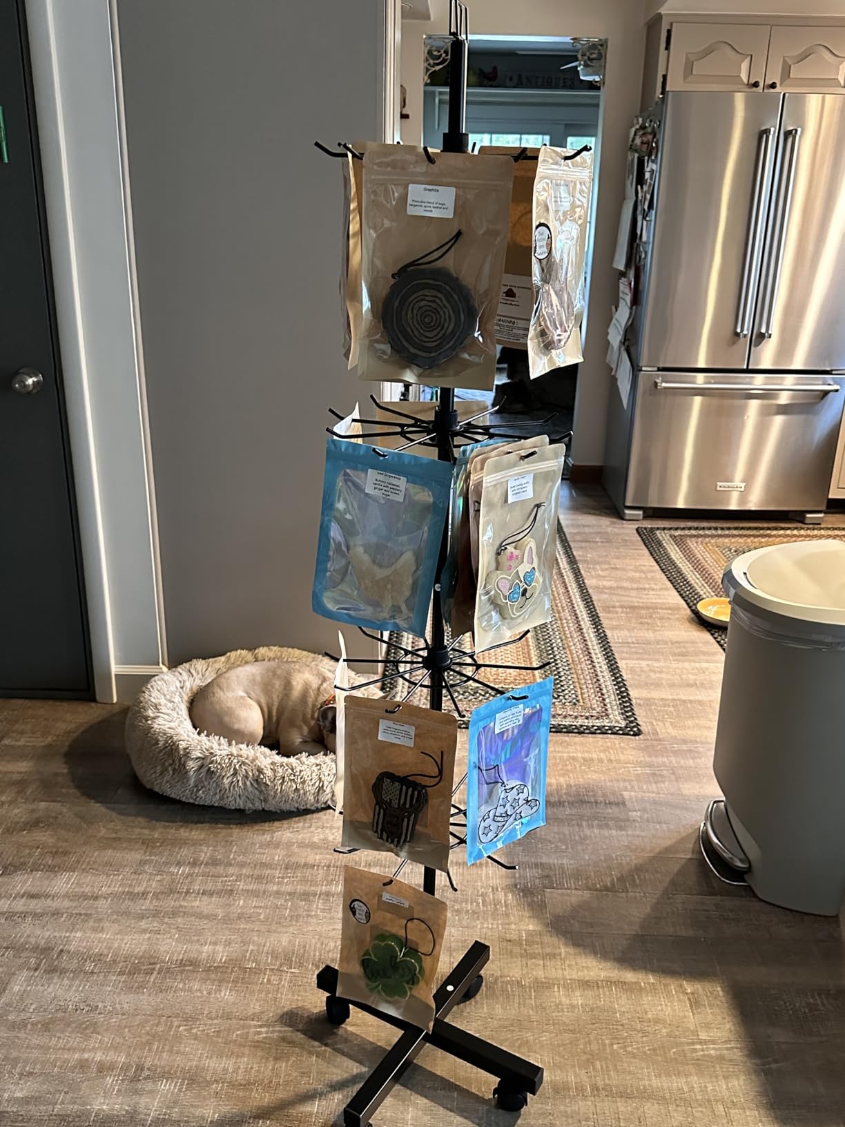 5 Tier Retail Display Stand Store Display Rack, Black customer photo 2