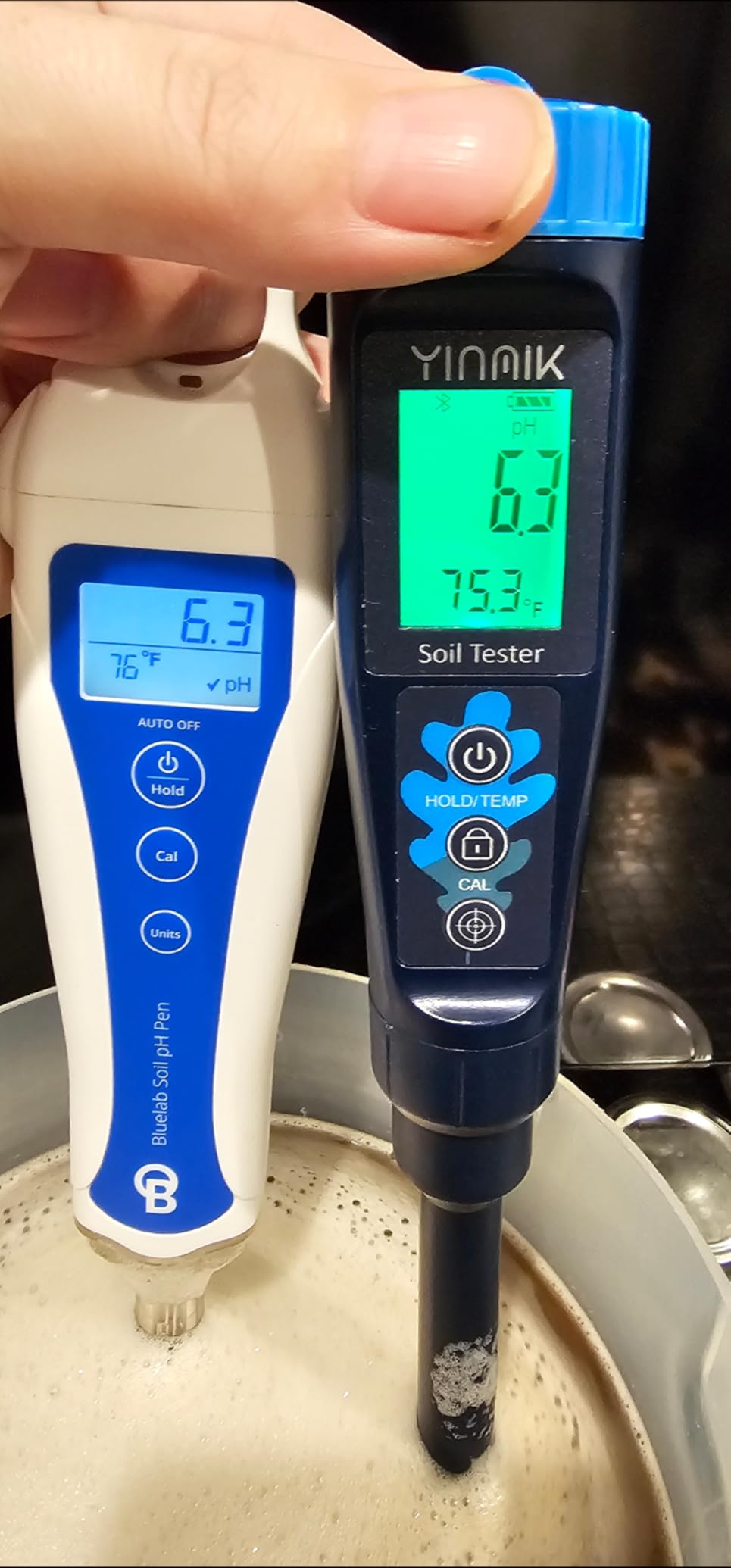 Digital pH Meter for Soil, YINMIK Soil pH Tester for Potted Plants customer photo 2