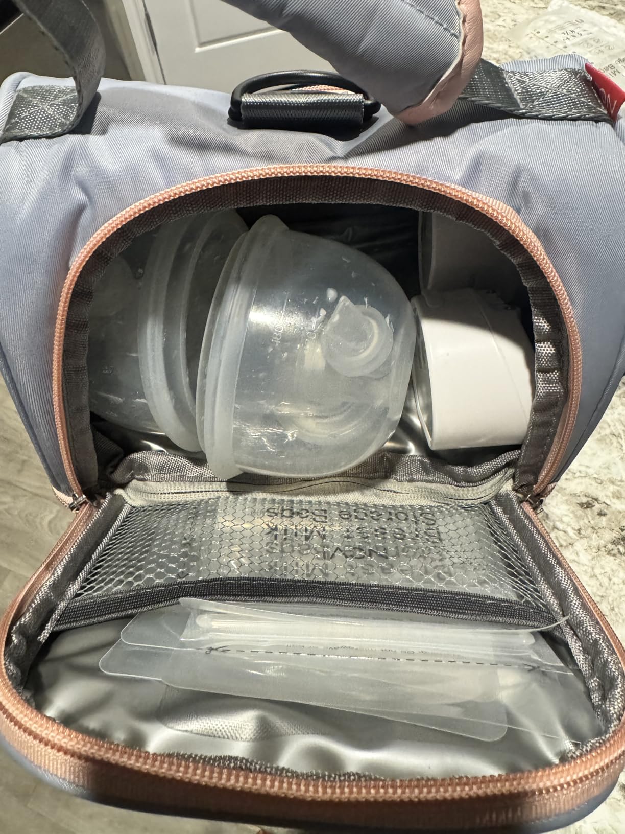 NCVI Breast Pump Bag for Spectra S1/S2, Breast Milk Cooler Travel Bag with Ice Pack, Double Layer Removable Breast Pump Backpack for Working Moms, Insulated Cooler Bag for Bottle & Nursing Essentials customer photo 2