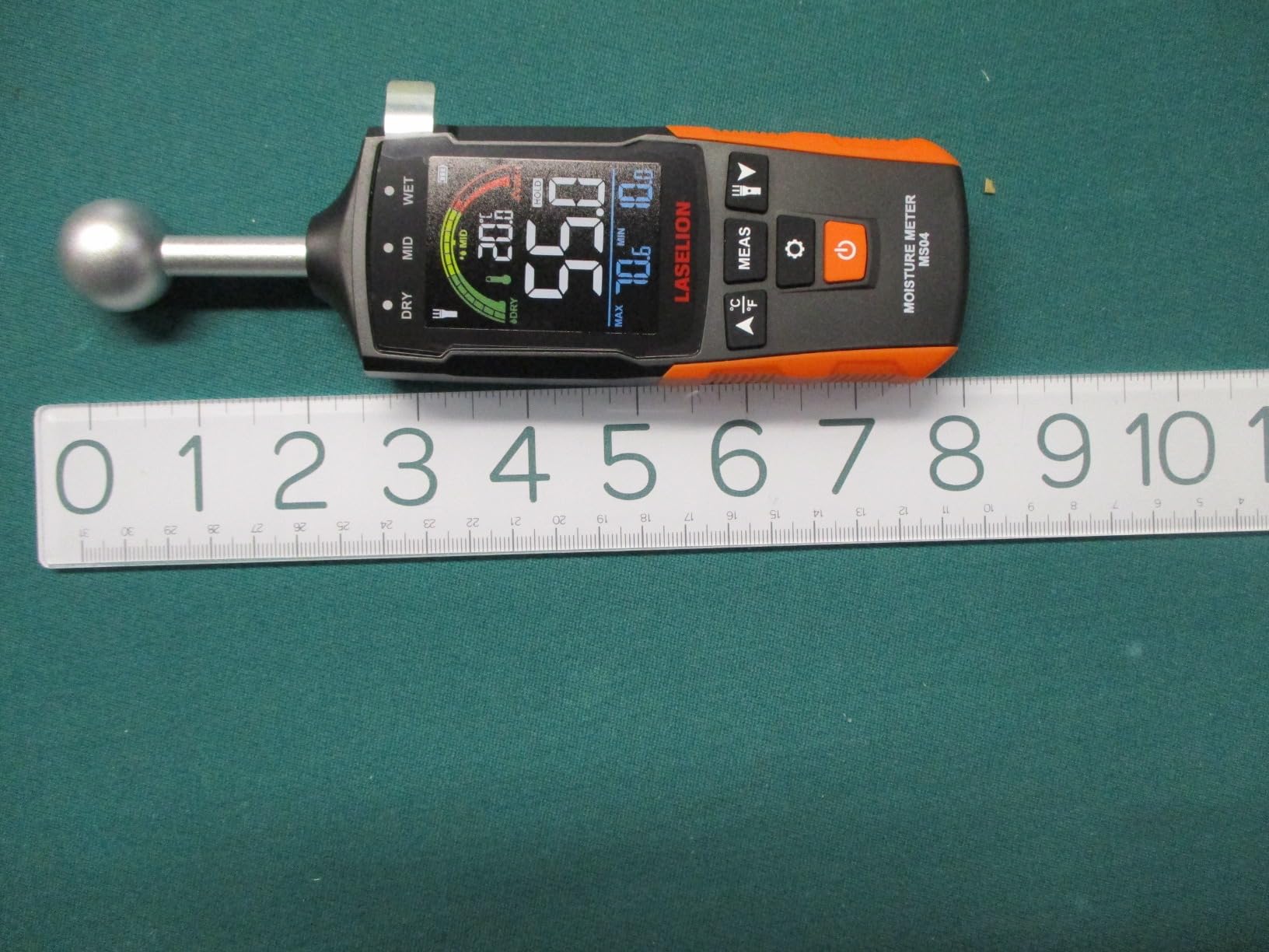 LASELION MS04 Pinless Moisture Meter with Ball Probe for Non-Destructive Area Scans Ideal for Wood Walls and Construction Materials Customizable Humidity Alarms Built-in Flashlight customer photo 2