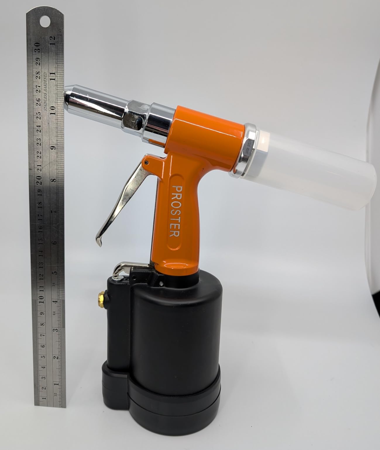 Proster Pneumatic Rivet Gun Air Riveters 3924LBF 5 Nozzles 3/32