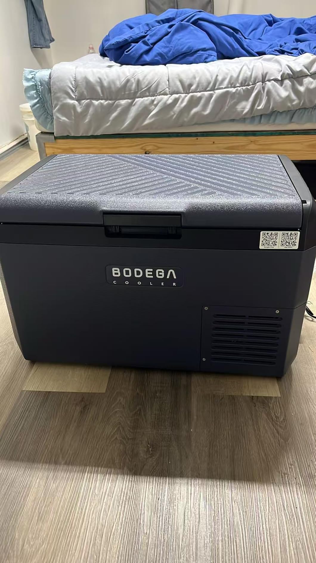 BODEGACOOLER 12 Volt Refrigerator, 100QT(95L) IPX4 Waterproof Electric Cooler, Car Fridge Dual Zone APP Control with 12/24V DC 110-240V AC, -4F to 68F, Portable Freezer for Camping, Travel, RV, Road Trips customer photo 1