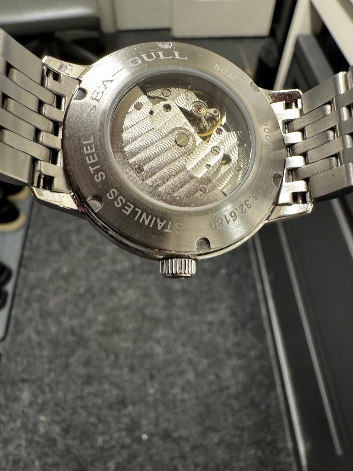SEA-GULL Men's Automatic Mechanical Watch - Polaris Sub Dial, Seagull ST17 Movement, Luminous Hands, Sapphire Crystal, 316L Stainless Steel, Water Resistant, 6180 customer photo 2