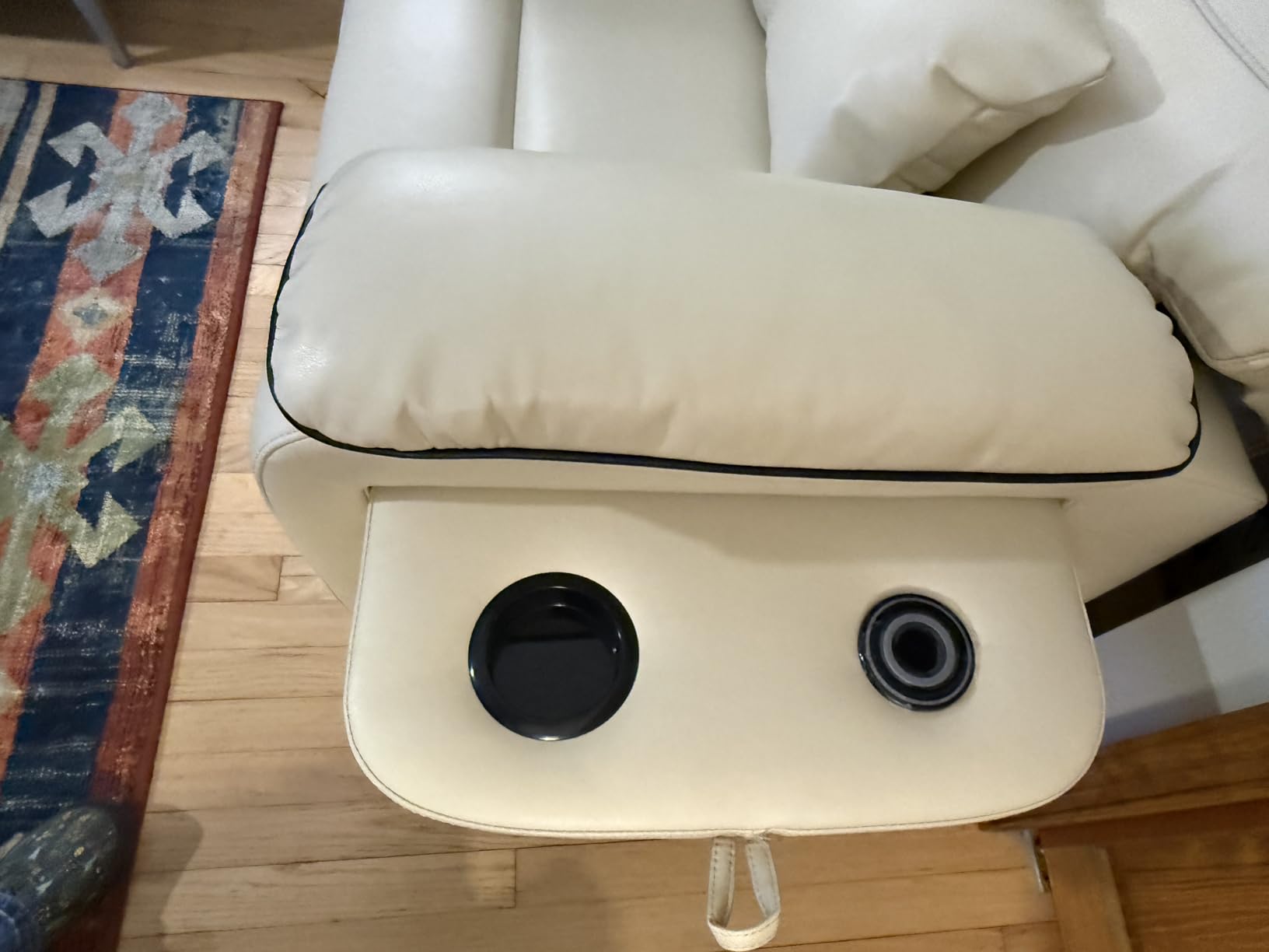 Dual Motor Power Lift Recliner Chair for Adult & Elderly, Leather, Beige customer photo 2