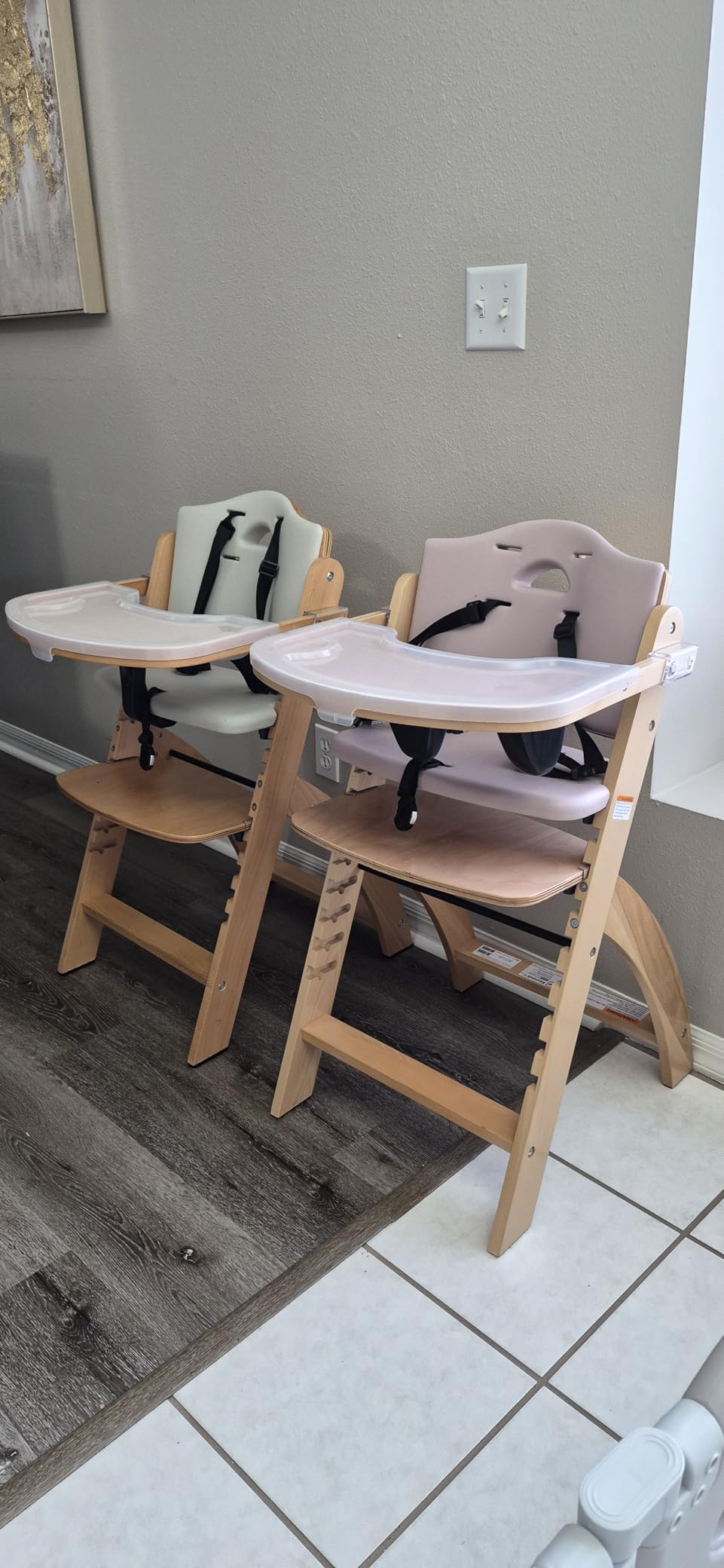 Abiie Beyond Junior Convertible Wooden High Chair with Removable Tray customer photo 2