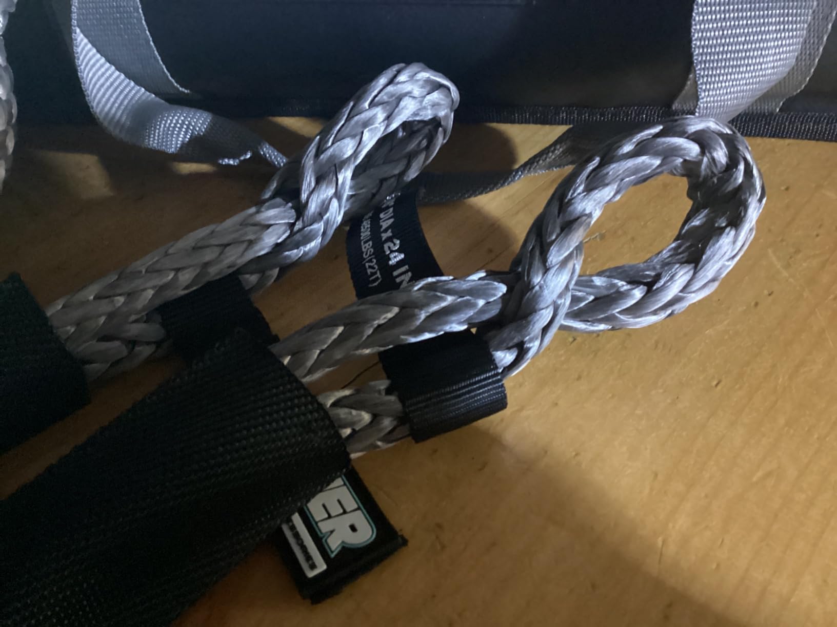 Heavy-Duty Kinetic Recovery Rope Kit – 56,000lbs, 1.26in x 30ft – Includes 2 Ultra-Strong UHMWPE Soft Shackles – 35%+ Elasticity for Off-Road Recovery, Towing & Emergency Use (Reflective) customer photo 2