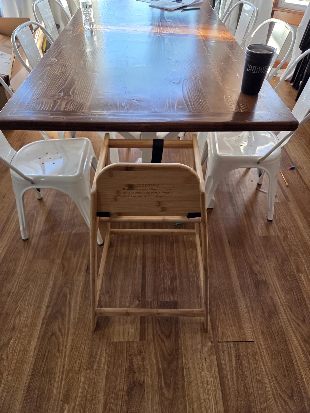 2026 Bamboo High Chair for Baby and Toddler Restaurant, Style Stackable customer photo 1