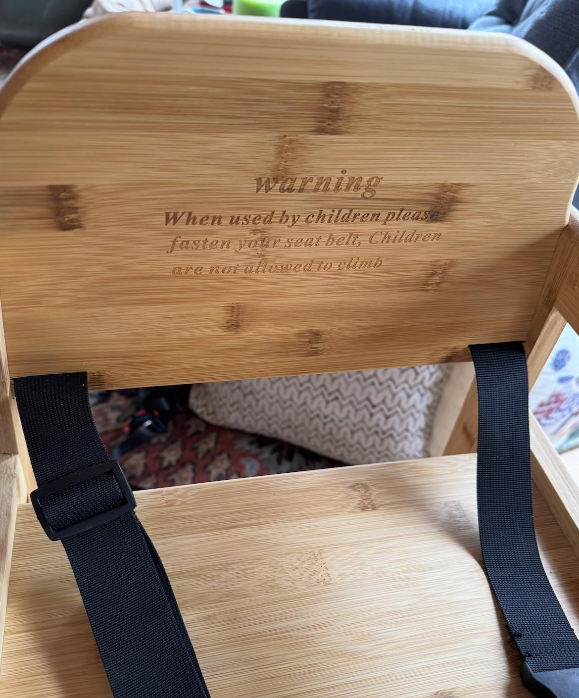 2026 Bamboo High Chair for Baby and Toddler Restaurant, Style Stackable customer photo 2